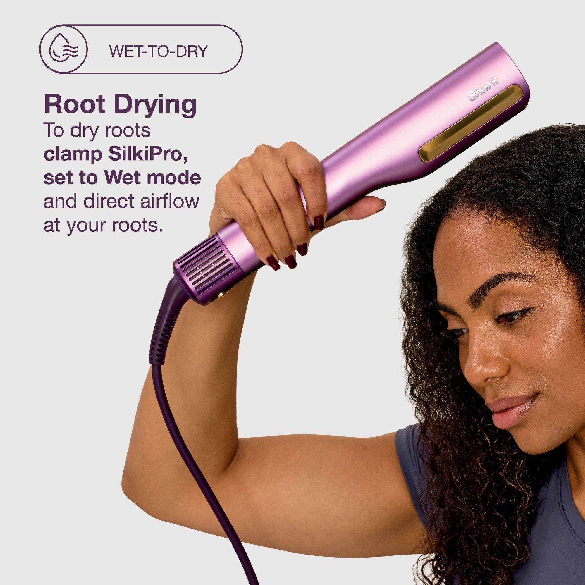 Plum Satin - Shark - SilkiPro Hair Straightener + Dryer HT401UKPU - 8