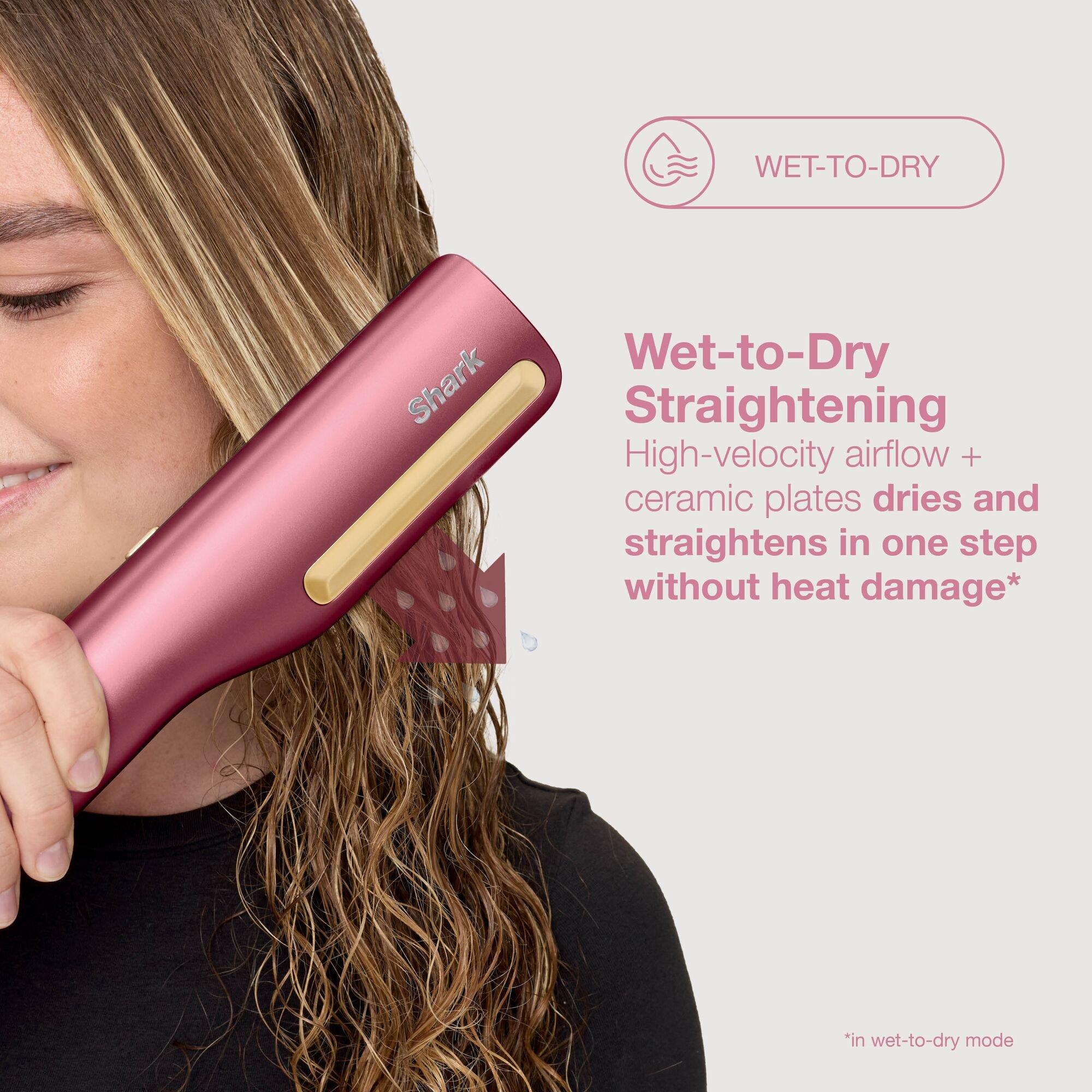 Rose Petal - Shark - SilkiPro Hair Straightener + Dryer HT401UKPK - 6
