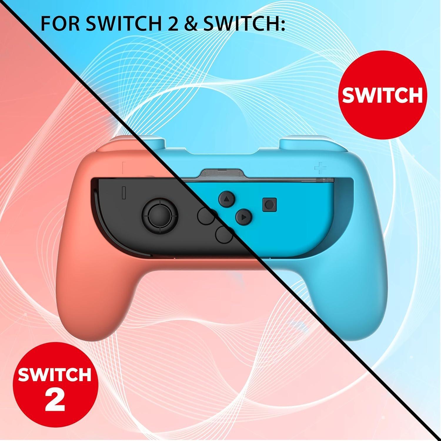 Red & Blue - Subsonic - Comfort Grips For Nintendo Switch & Switch 2 - 2