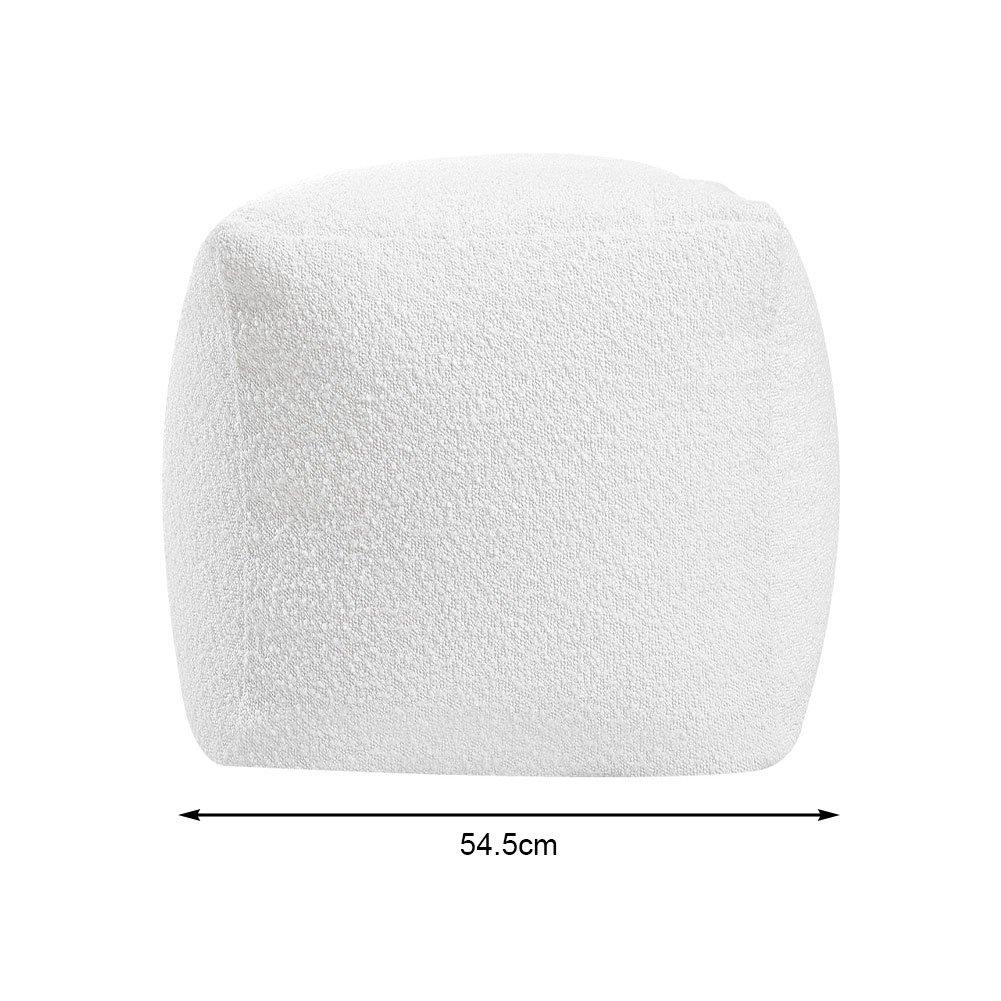 White - Kabinet UK - Bean Bag Footstool Cube - 2