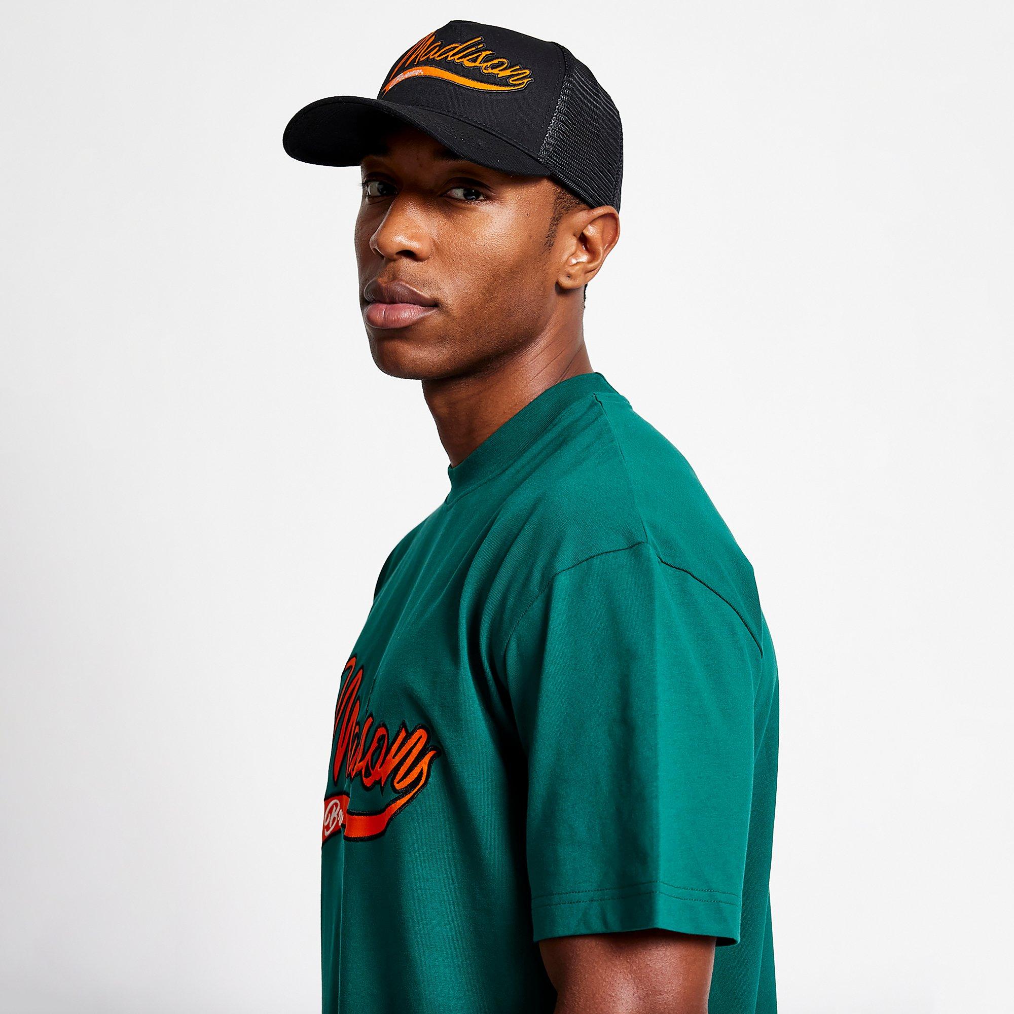 Zwart - Madison Barclay - MB Stadium Cap Mens - 1