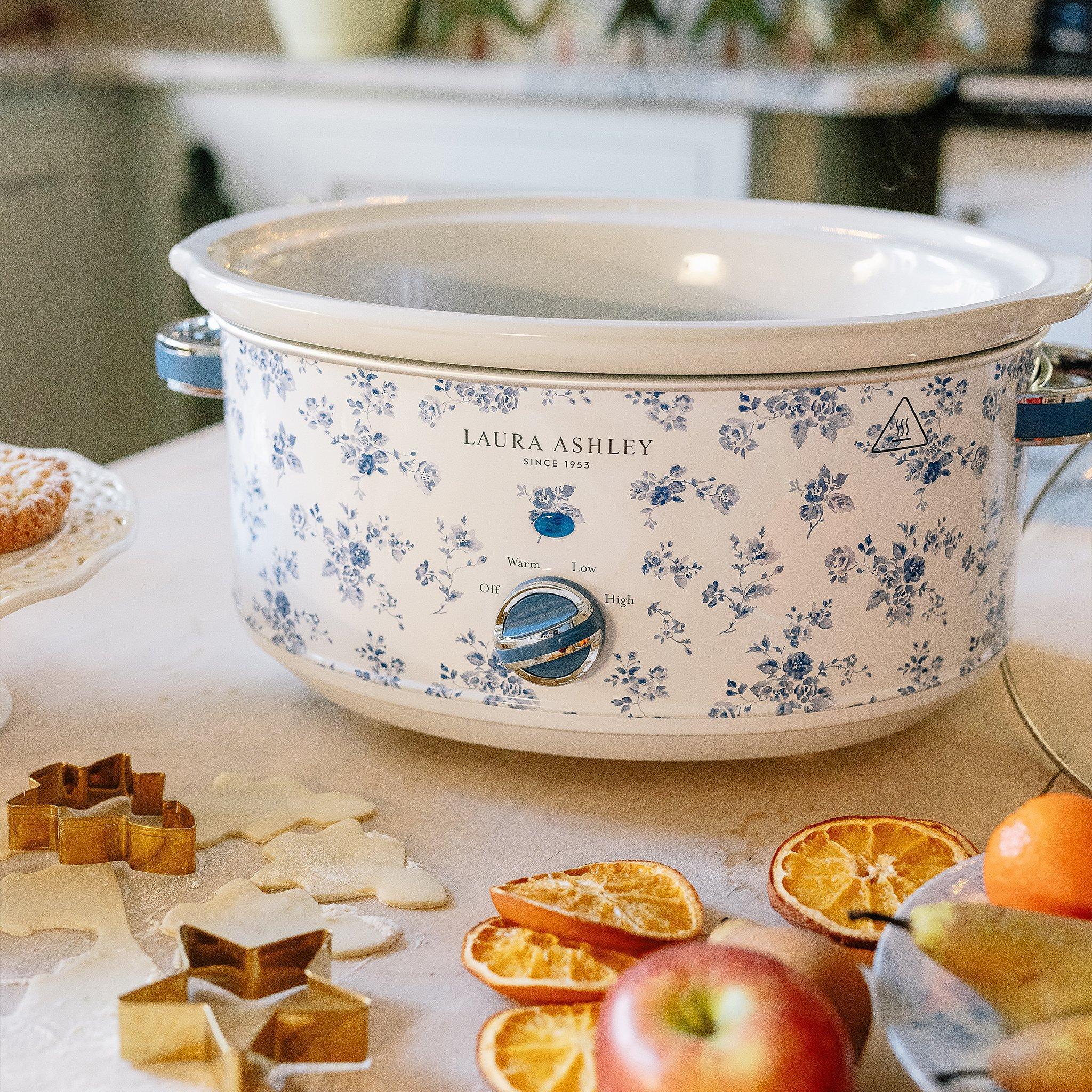 White - View Quest - Laura Ashley 6.5L Slow Cooker China Rose - 4