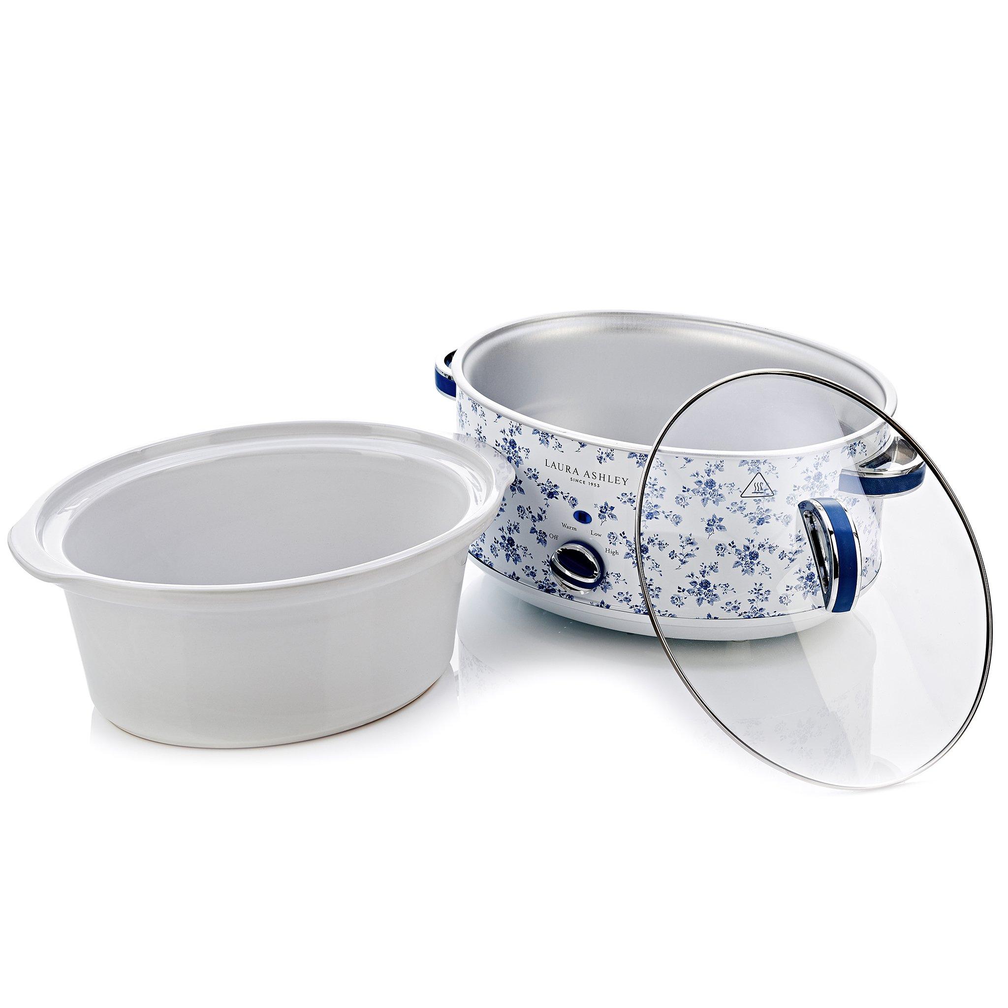 White - View Quest - Laura Ashley 6.5L Slow Cooker China Rose - 8