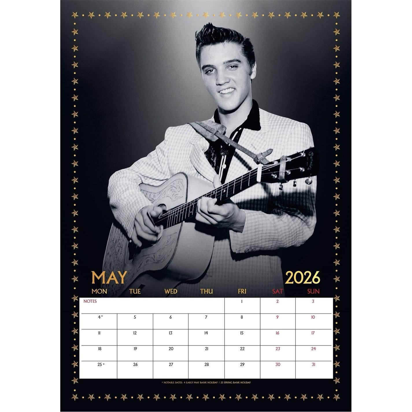 Multi - Elvis Presley - ELVIS 2026 A3 CALENDAR - 2