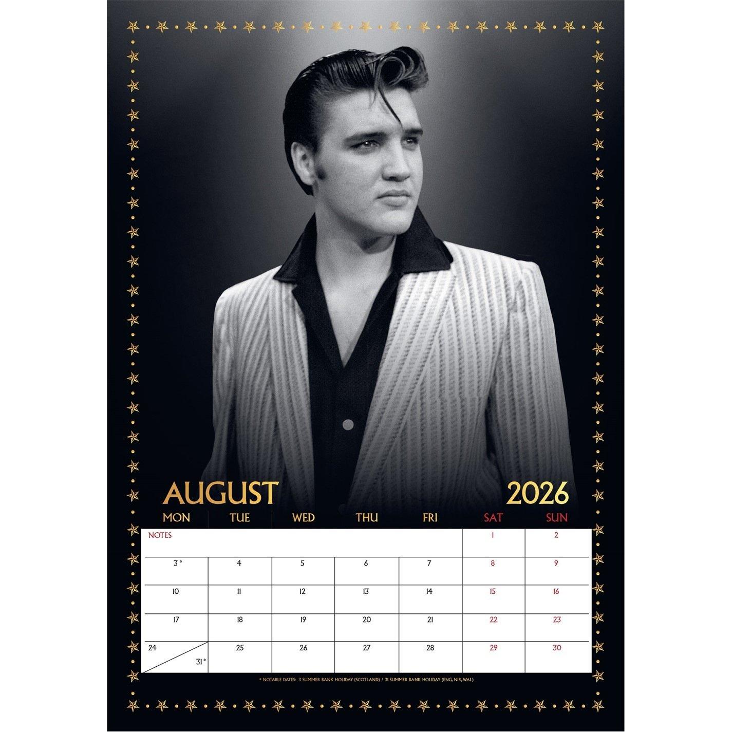 Multi - Elvis Presley - ELVIS 2026 A3 CALENDAR - 3
