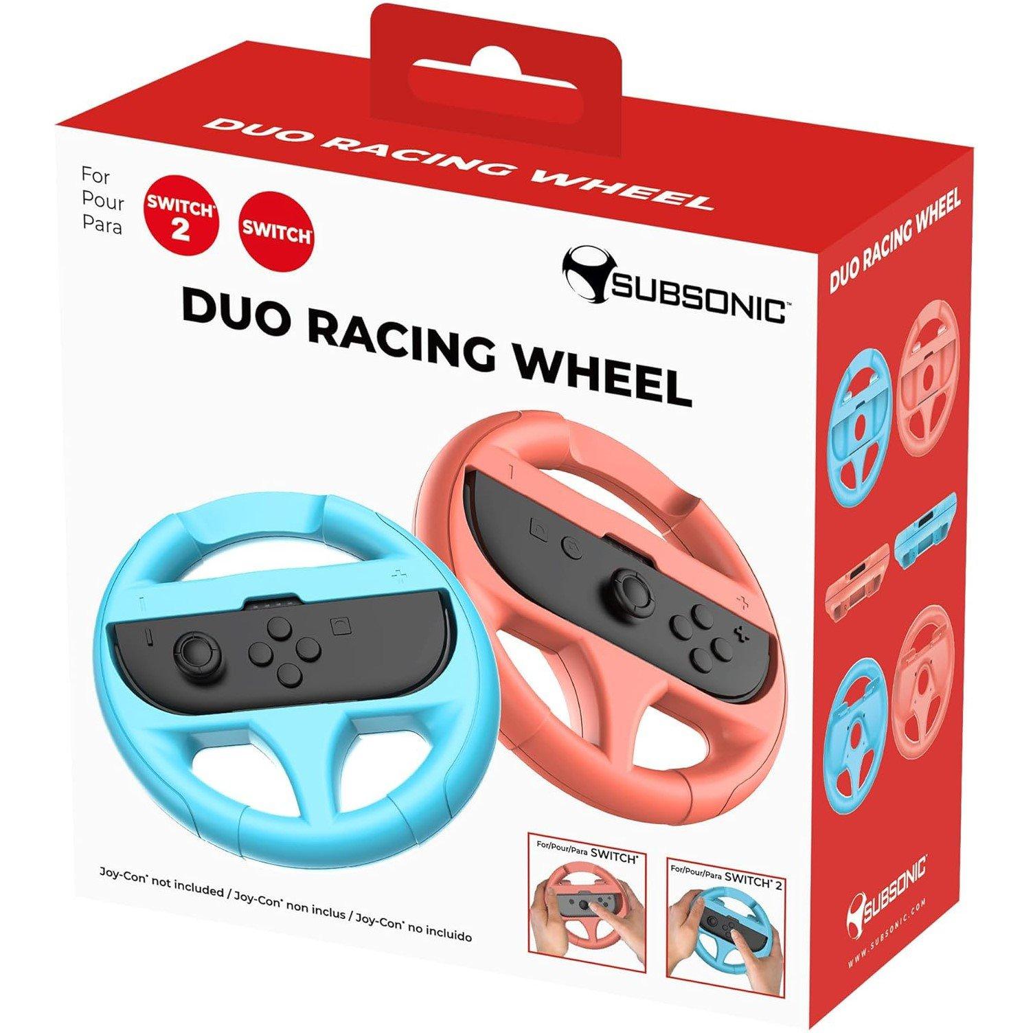 Blue / Red - Subsonic - Steering Wheels For Nintendo Switch & Switch 2 - 4