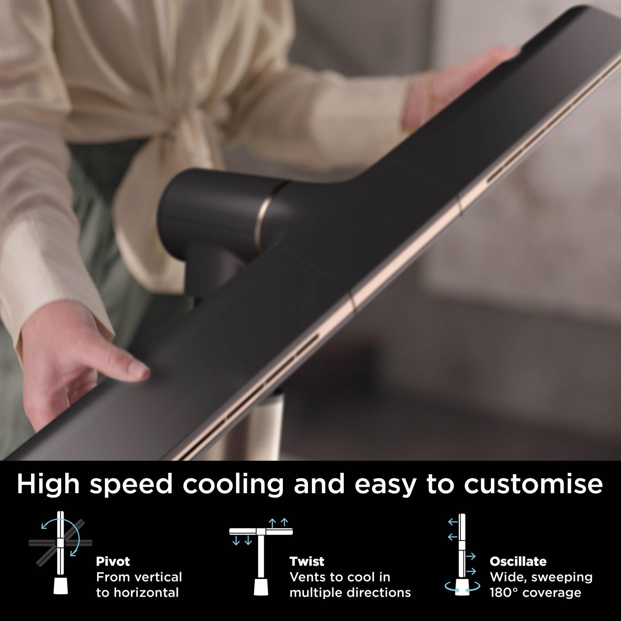 Charcoal & Beat - Shark - TurboBlade Multi-Directional Cooling Fan TF200SUK - 12