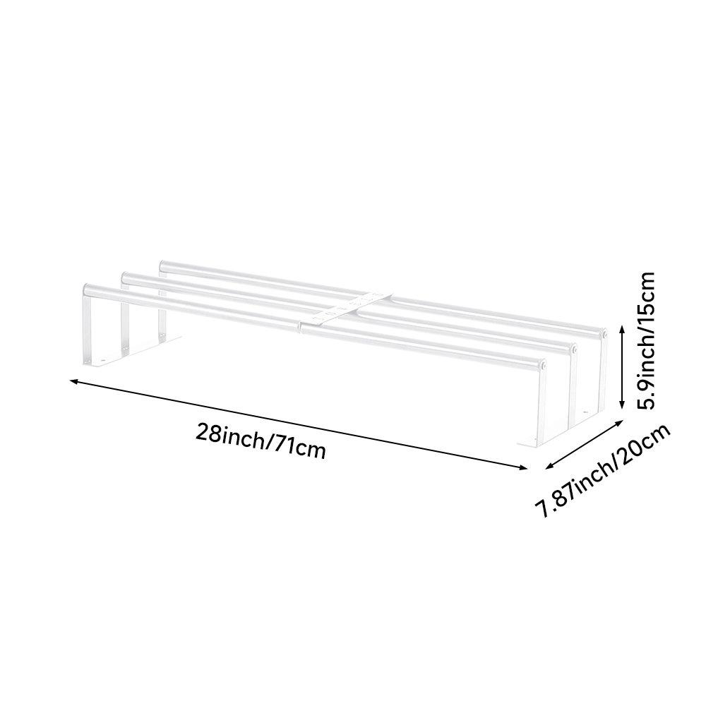 Silver - LIFE IDEAS - Bathroom Wall Mounted Towel Rack - 2