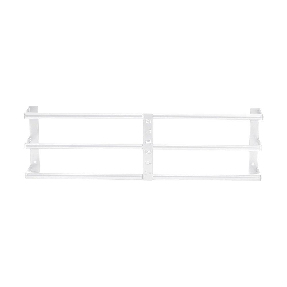 Silver - LIFE IDEAS - Bathroom Wall Mounted Towel Rack - 3
