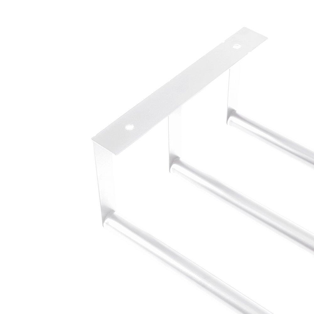Silver - LIFE IDEAS - Bathroom Wall Mounted Towel Rack - 6