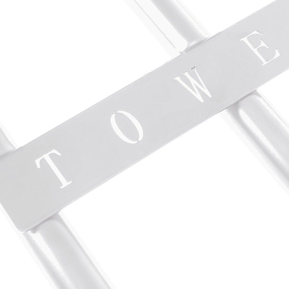 Silver - LIFE IDEAS - Bathroom Wall Mounted Towel Rack - 8