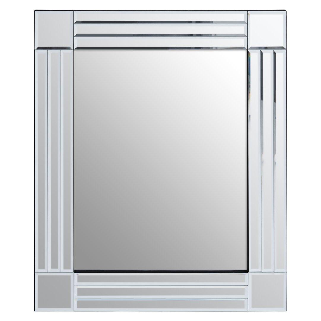 Interiors By Premier  Sana Small Tripple Bevelled Wall Mirror - Clear