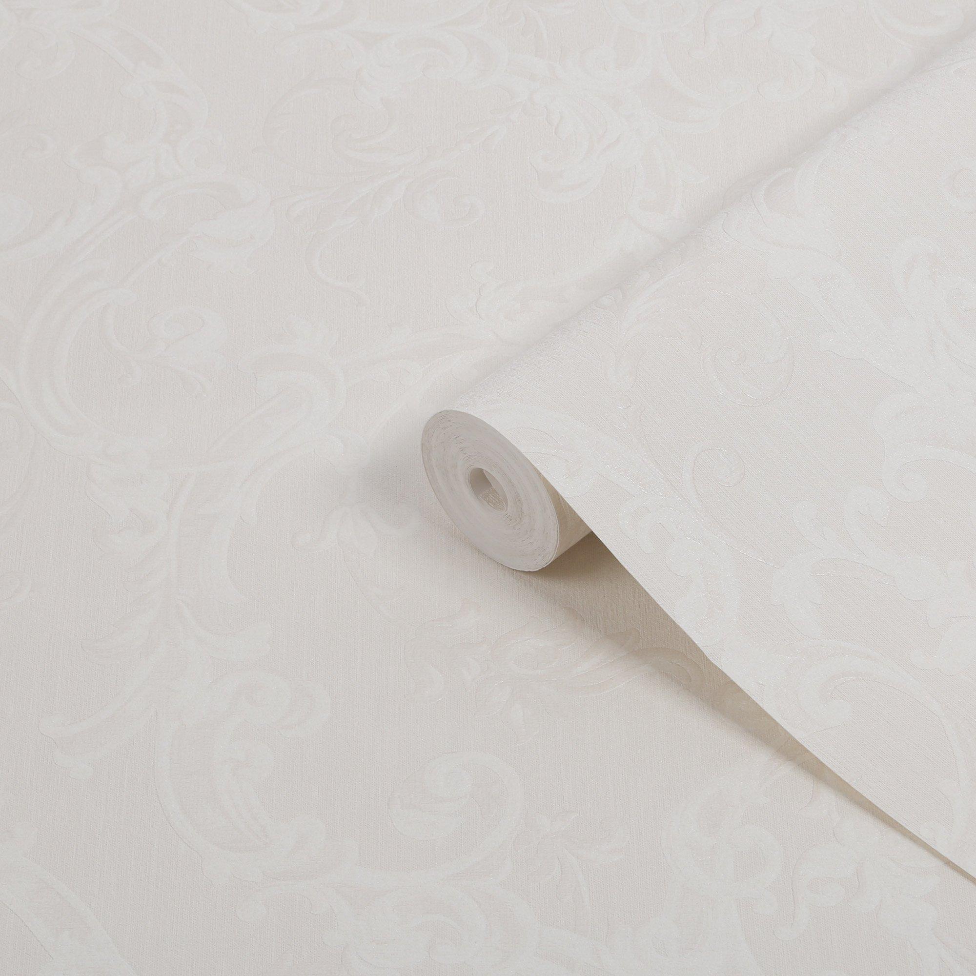 White - Boutique - Boutique Florentine Pearl Wallpaper - 3