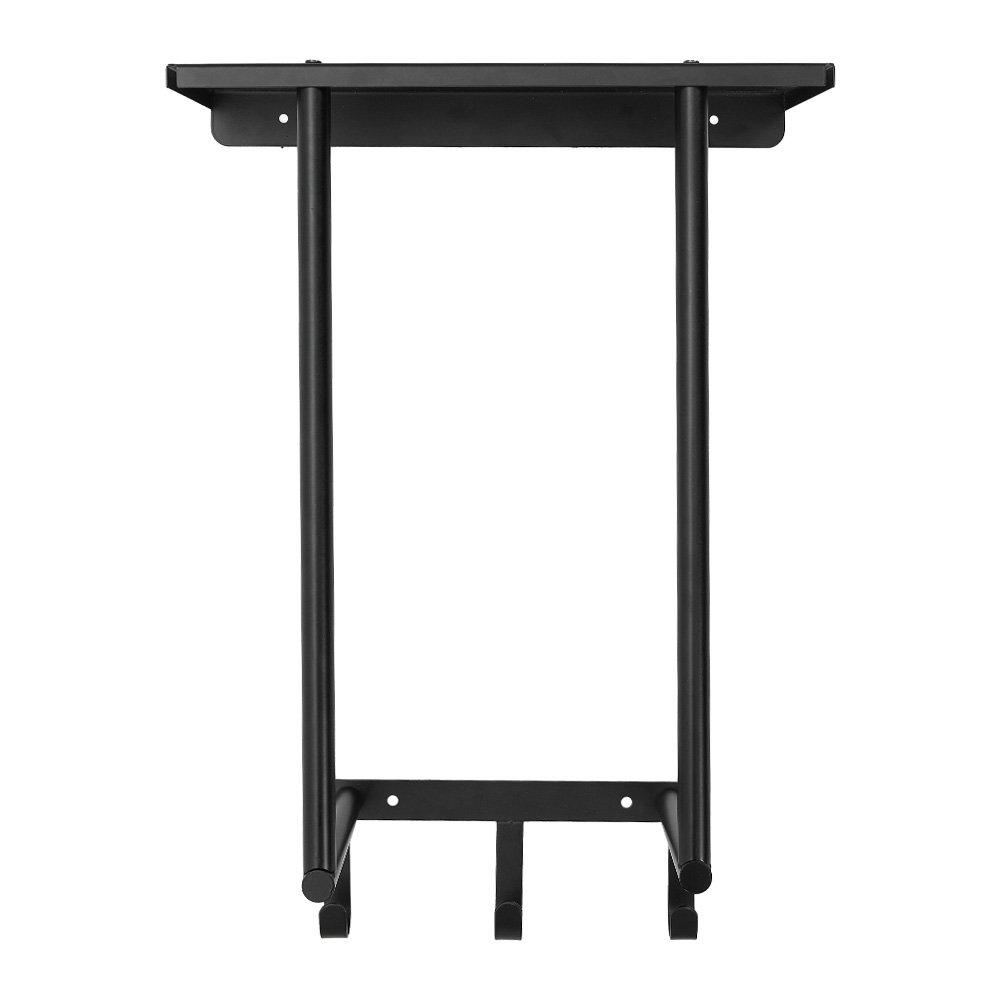 Black - LIFE IDEAS - Wall-Mounted Towel Rack - 3