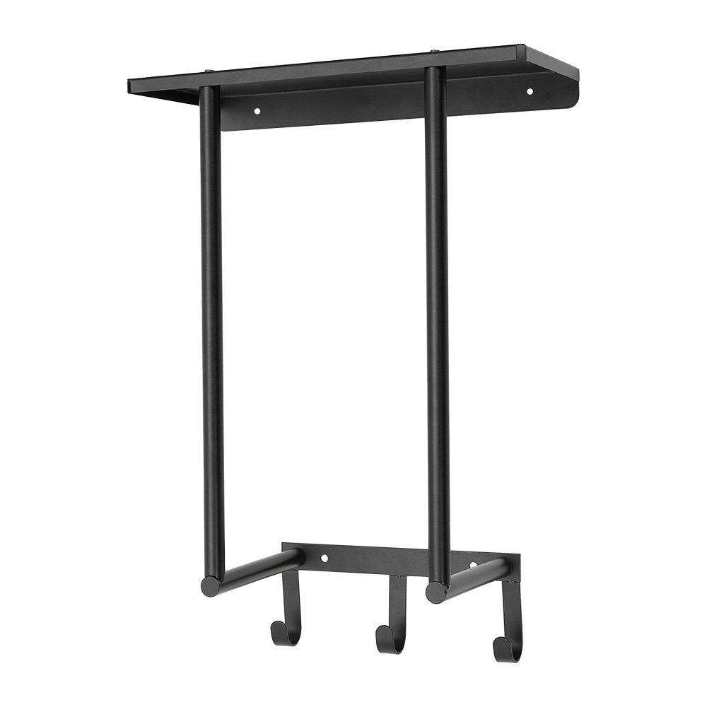 Black - LIFE IDEAS - Wall-Mounted Towel Rack - 4