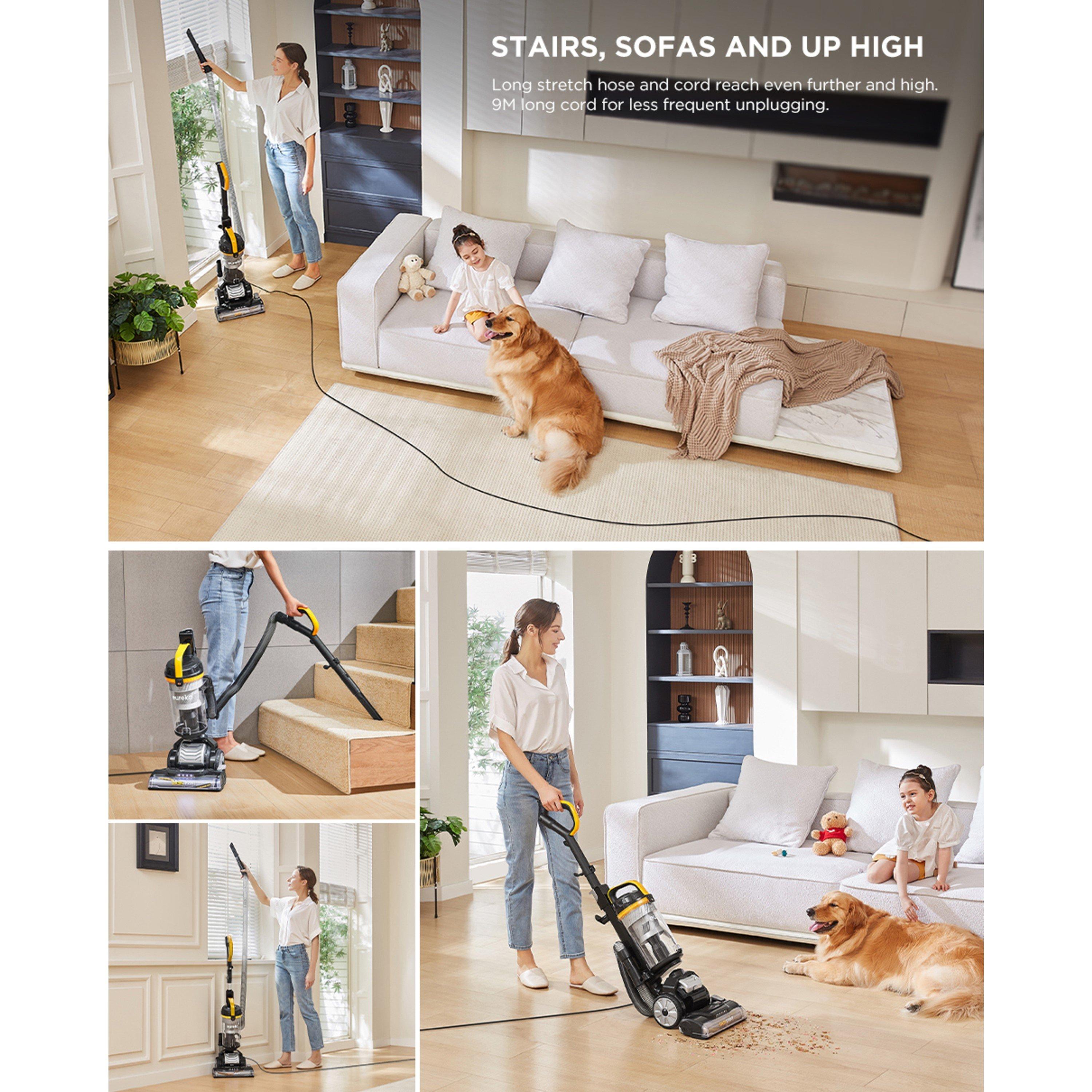 Black And Yello - Eureka - 700W Upright Vacuum Cleaner with 2.2L Dust Cup - 8