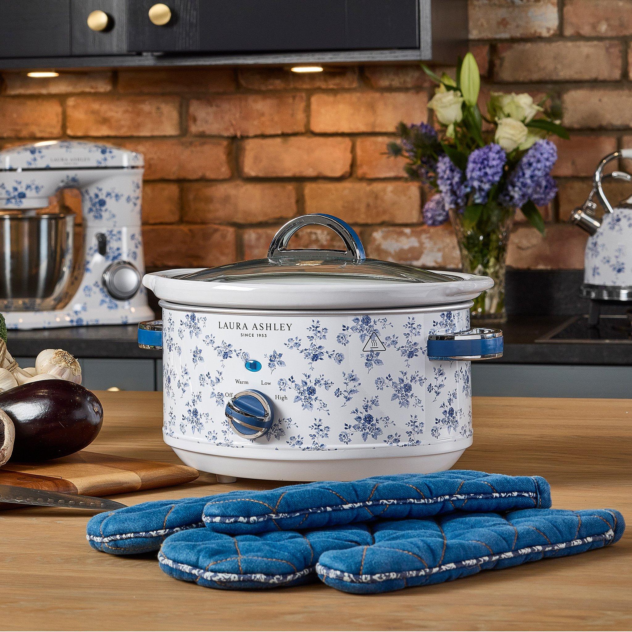 White - View Quest - Laura Ashley 3.5L Slow Cooker China Rose - 2