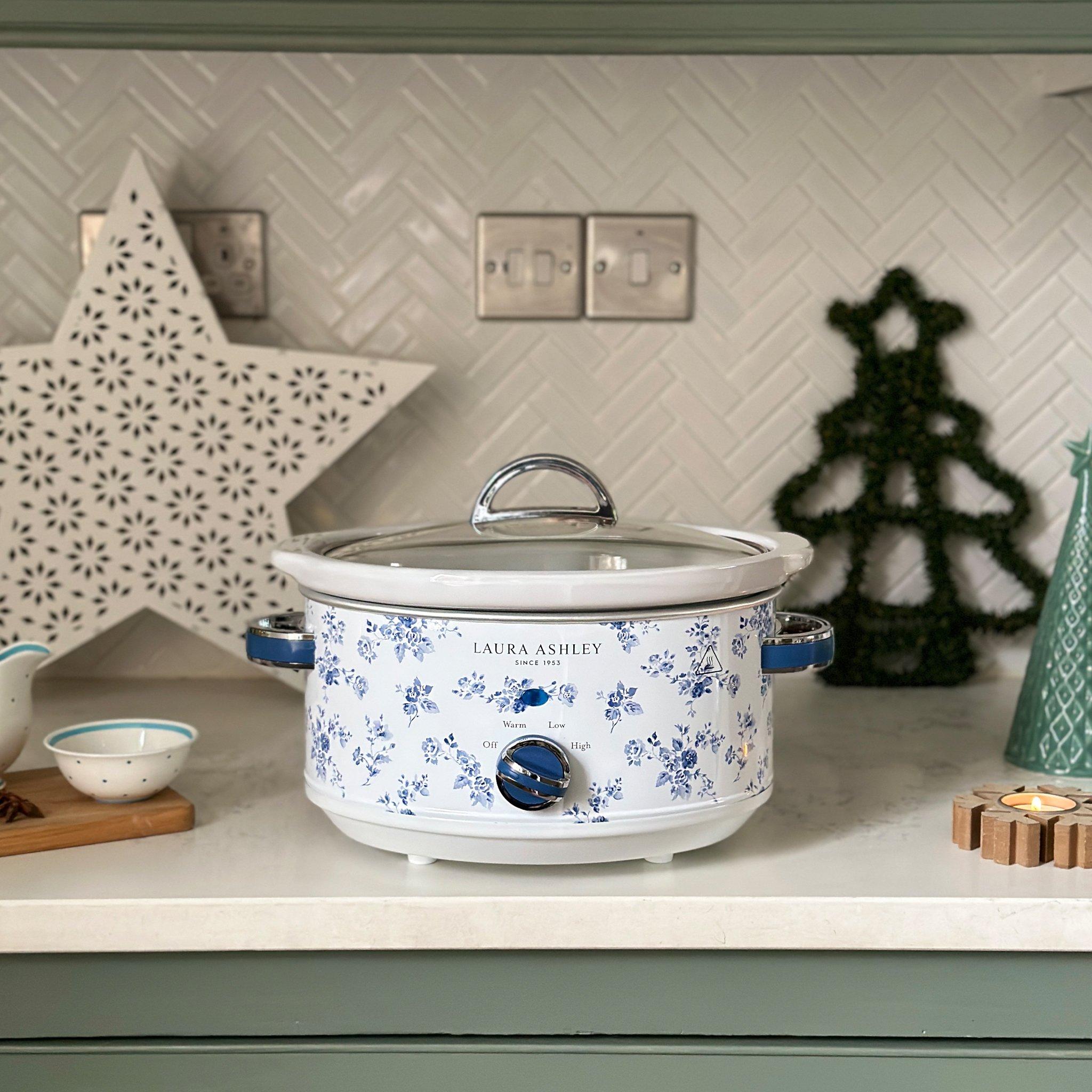 White - View Quest - Laura Ashley 3.5L Slow Cooker China Rose - 3