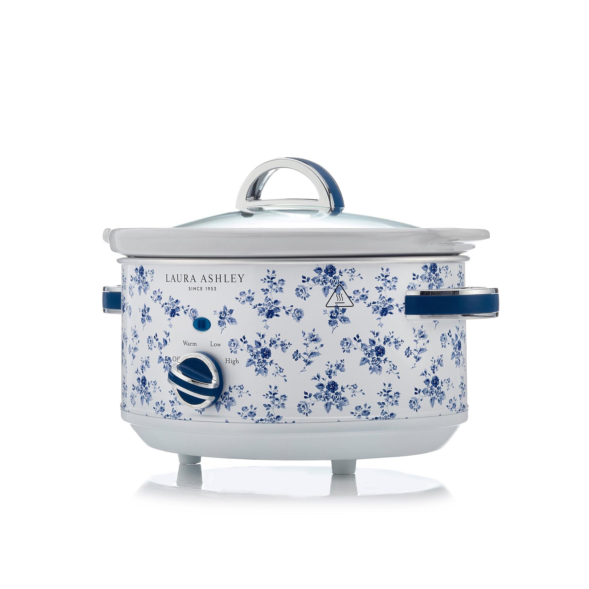 White - View Quest - Laura Ashley 3.5L Slow Cooker China Rose - 6