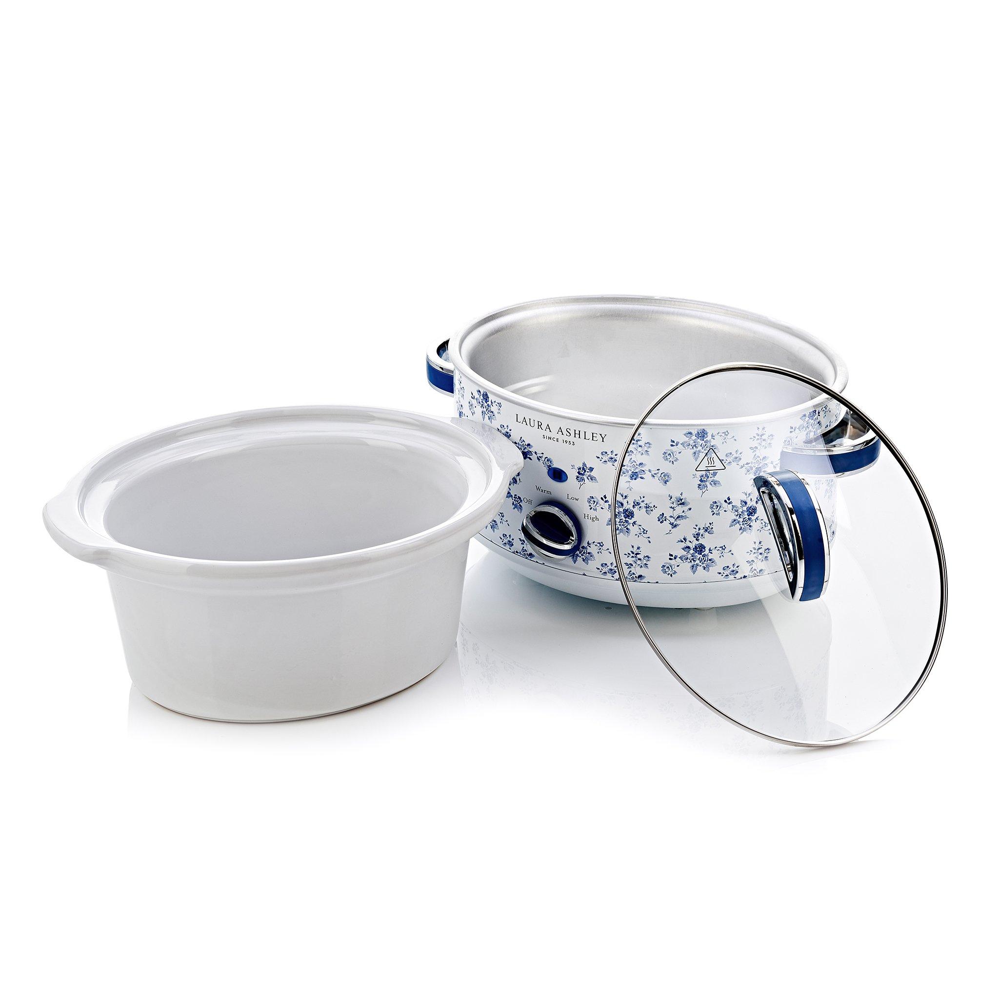 White - View Quest - Laura Ashley 3.5L Slow Cooker China Rose - 8