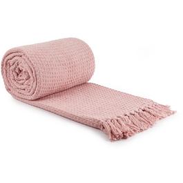 Emma Barclay Waffle Throw Blanket for Sofa Couch Chair Bed