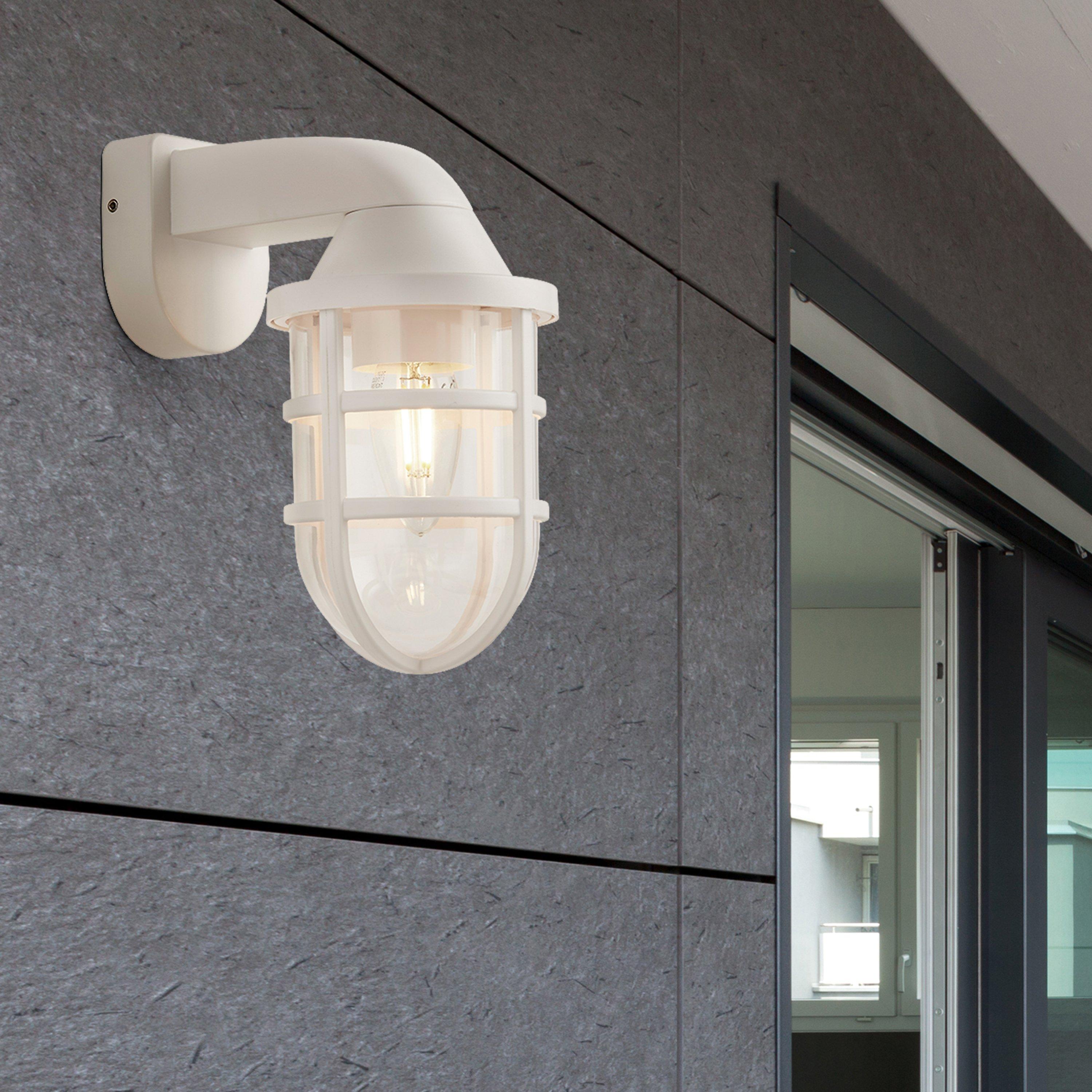 White Clear And - Lighting Collection - EVER - PLASTIC OUTDOOR WALL LIGHT WHITE - 1