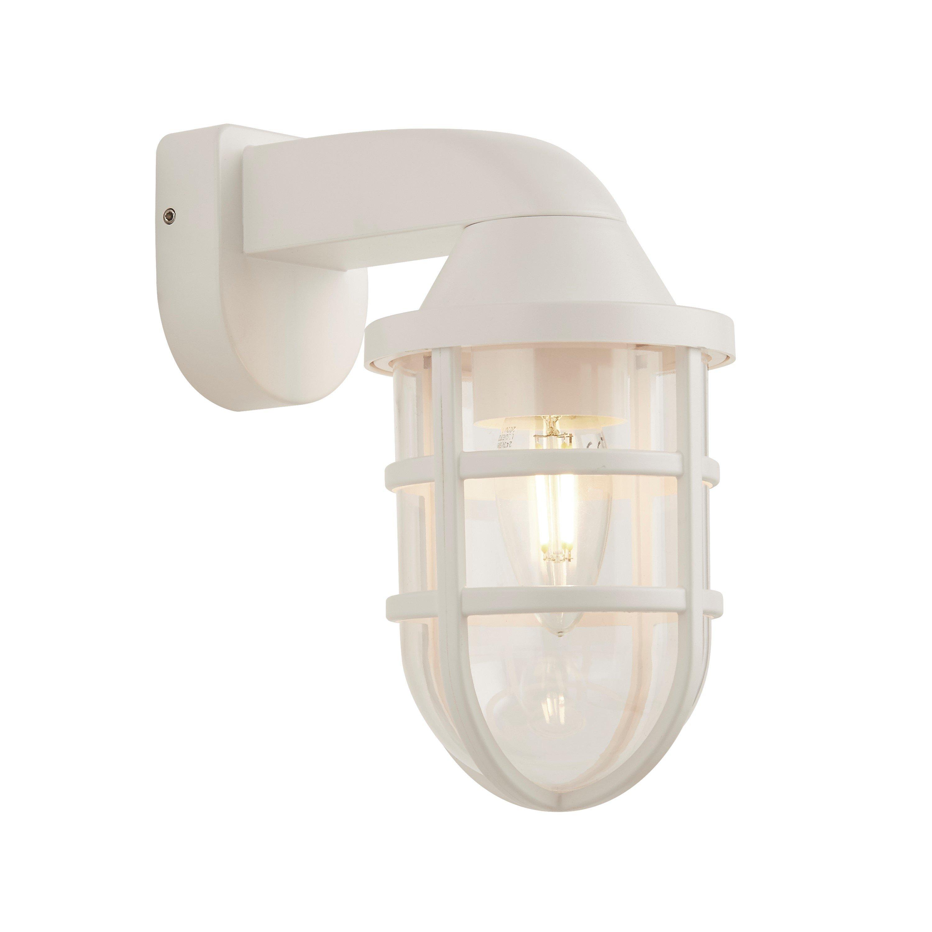 White Clear And - Lighting Collection - EVER - PLASTIC OUTDOOR WALL LIGHT WHITE - 2