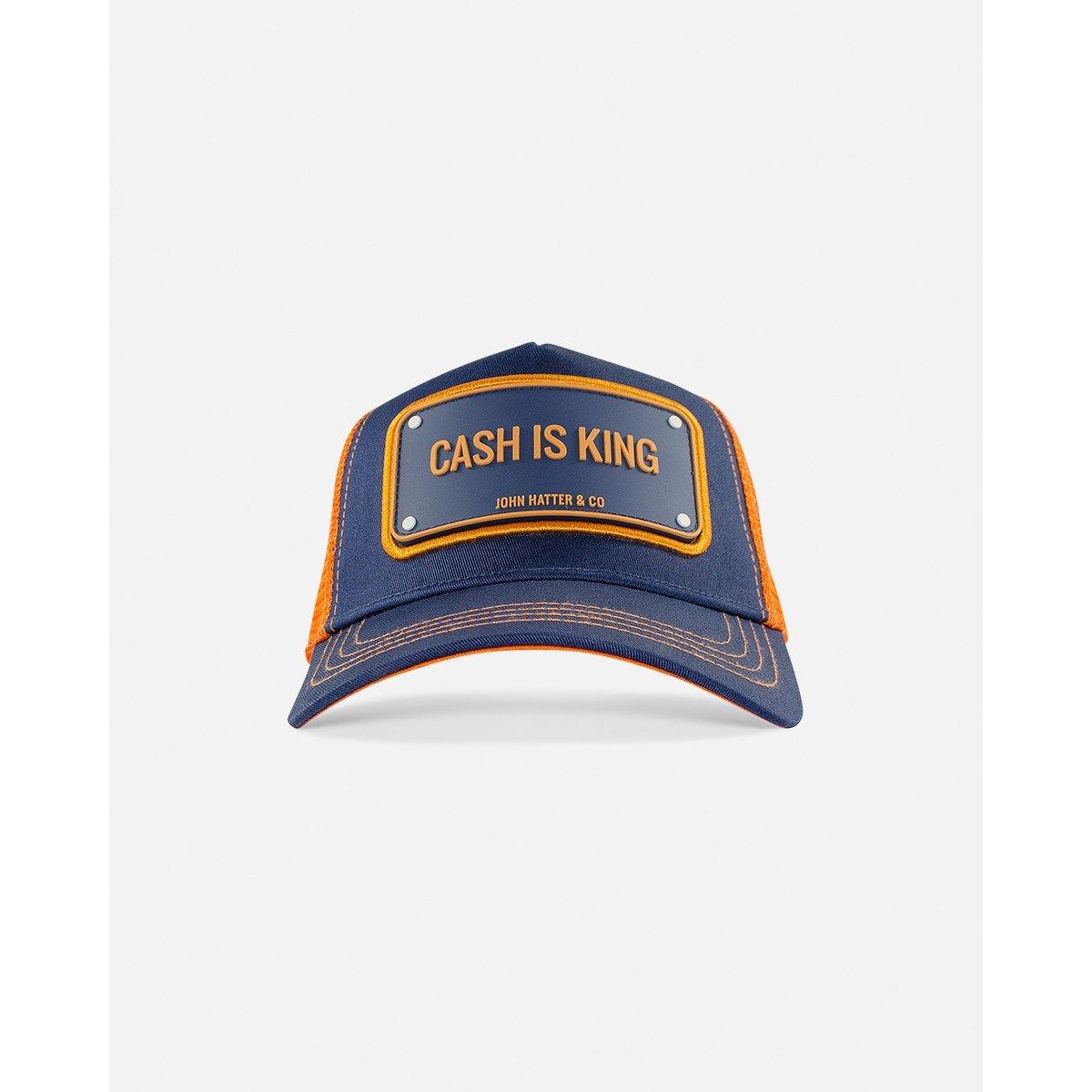 Mørkeblå/Orng - John Hatter and CO - Baseball Cap - 3