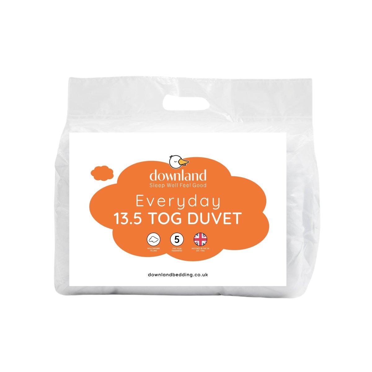 White - Downland - Everyday Essential 13.5 tog Duvet - 1