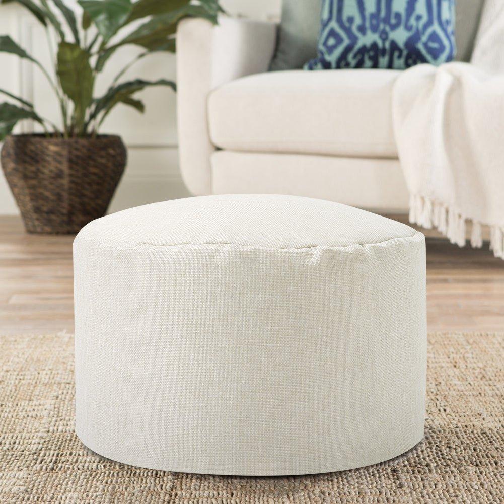 Kabinet Uk  Round Bean Bag Footstool - Beige