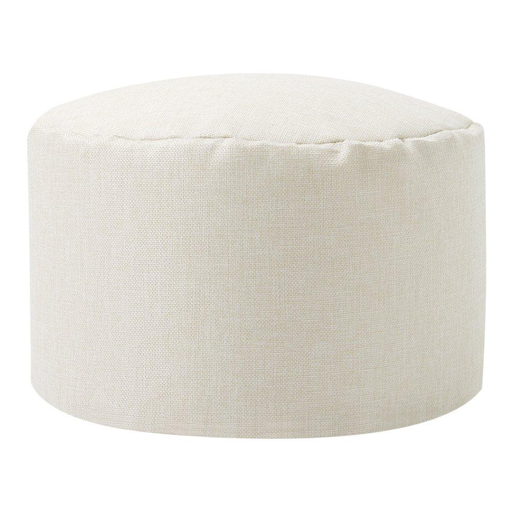 Beige - Kabinet UK - Round Bean Bag Footstool - 3