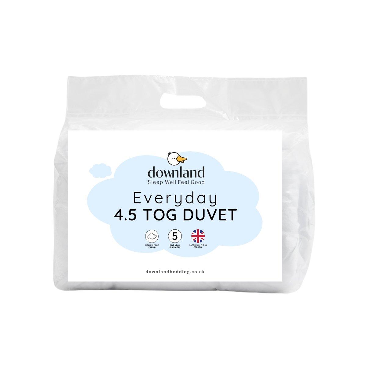 White - Downland - Everyday Essential 4.5 Tog Duvet - 1