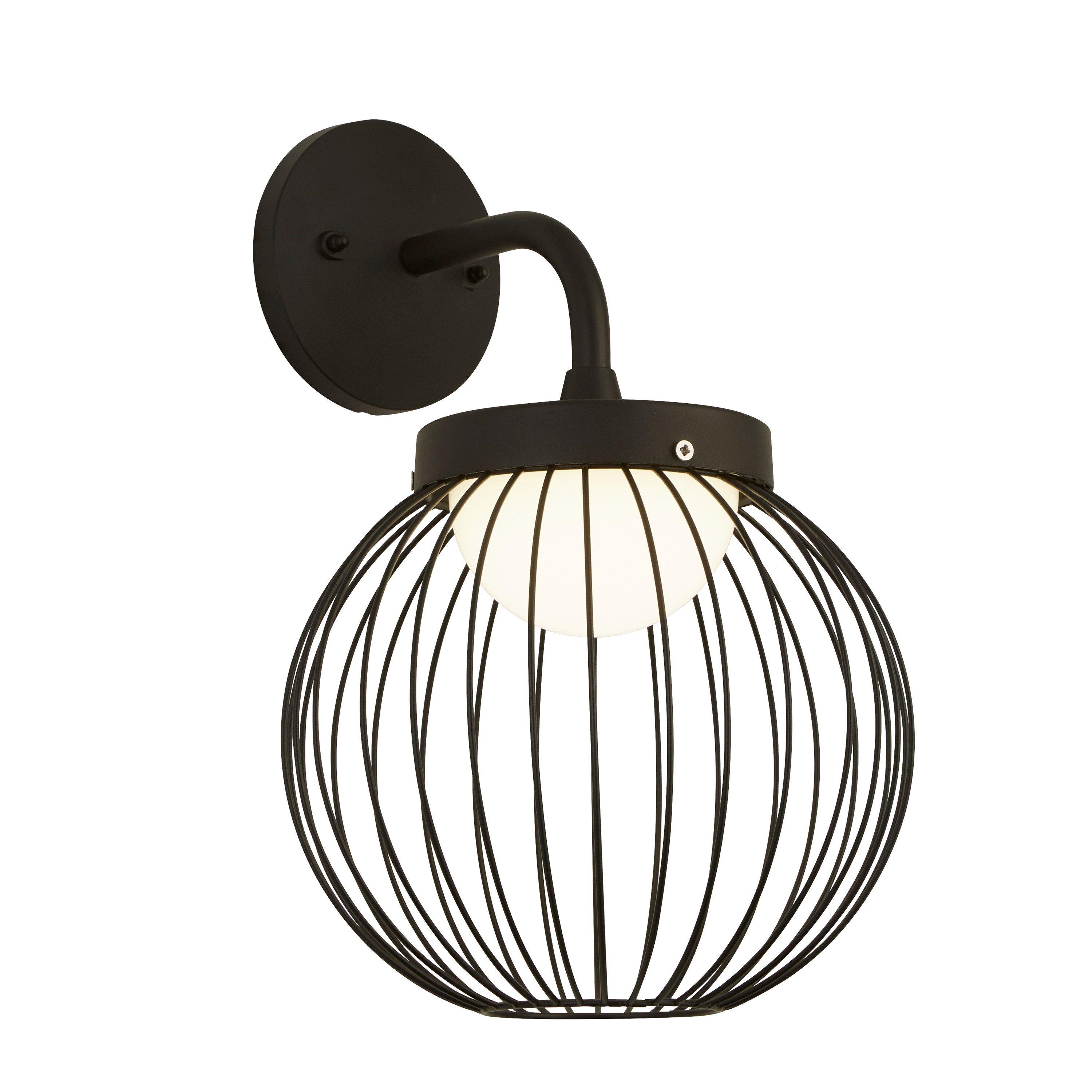 Black And Opal - Lighting Collection - CAGE - LED OUTDOOR WALL LIGHT - 2