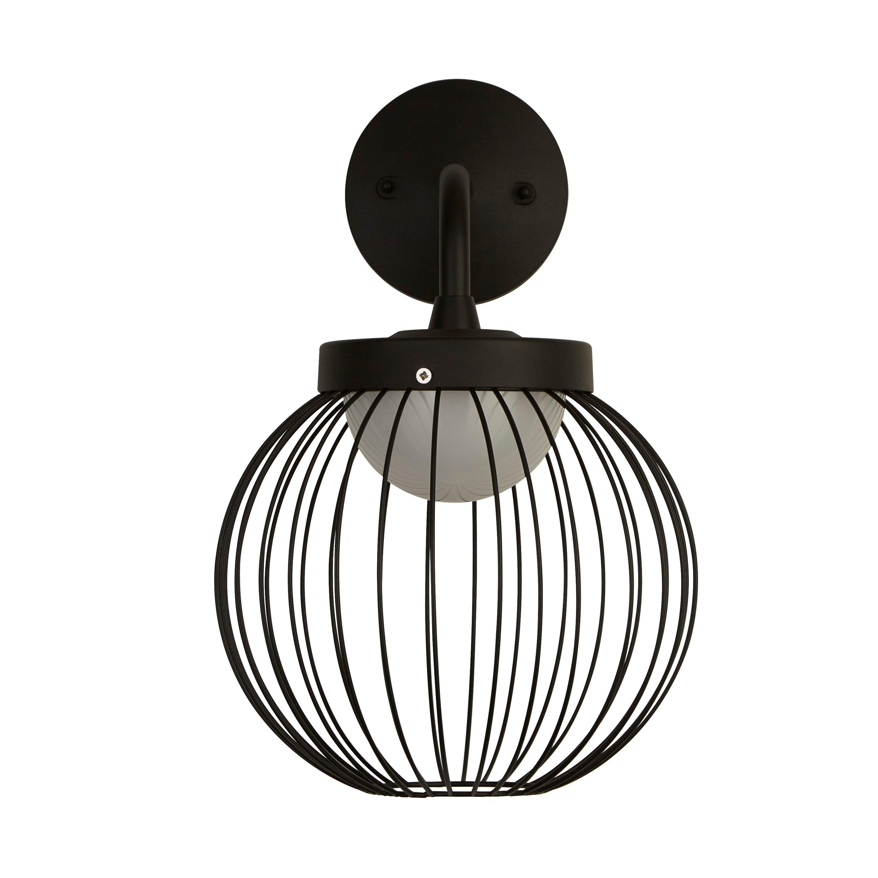 Black And Opal - Lighting Collection - CAGE - LED OUTDOOR WALL LIGHT - 3