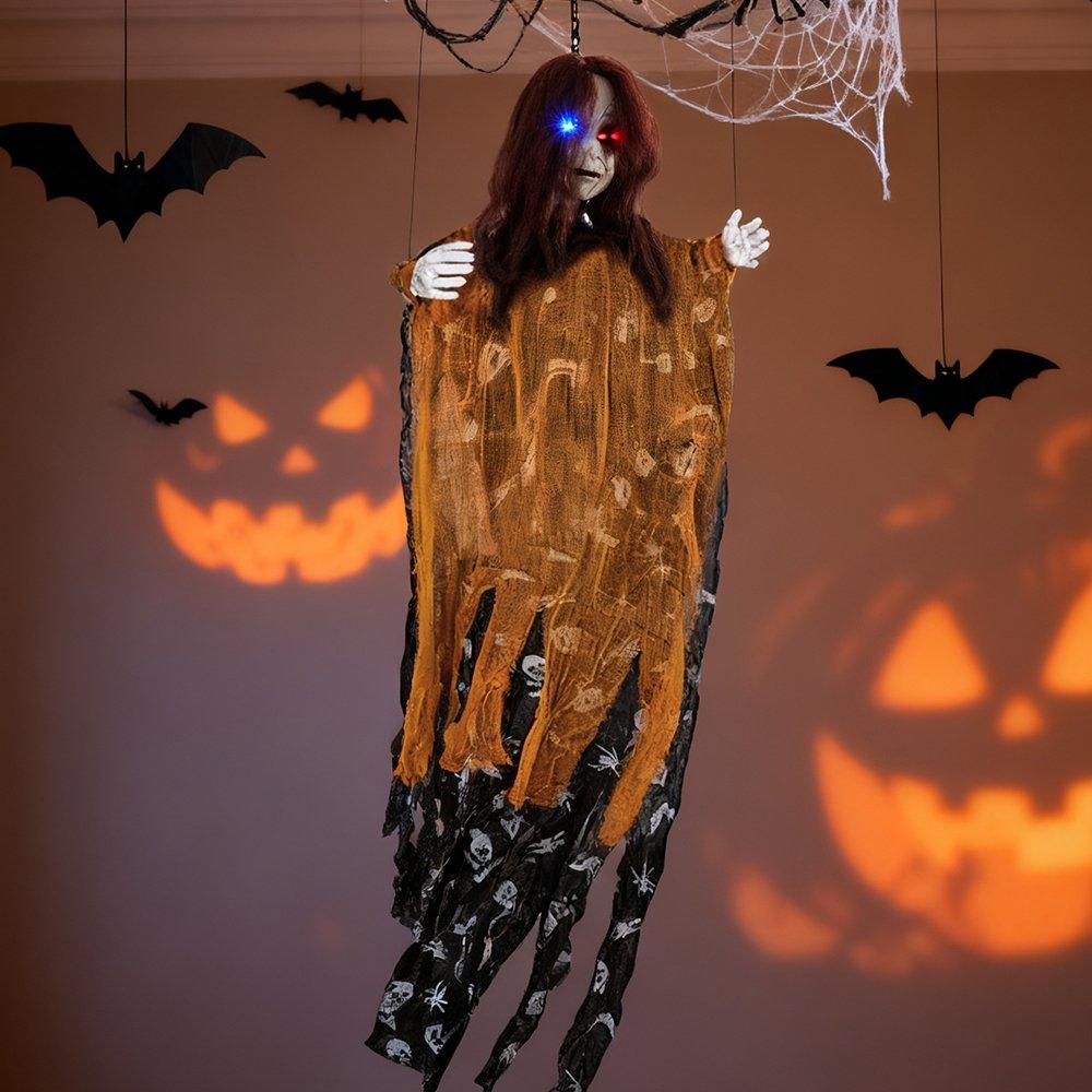 Brown - LIFE IDEAS - Halloween Scary Hanging Ghost - 1