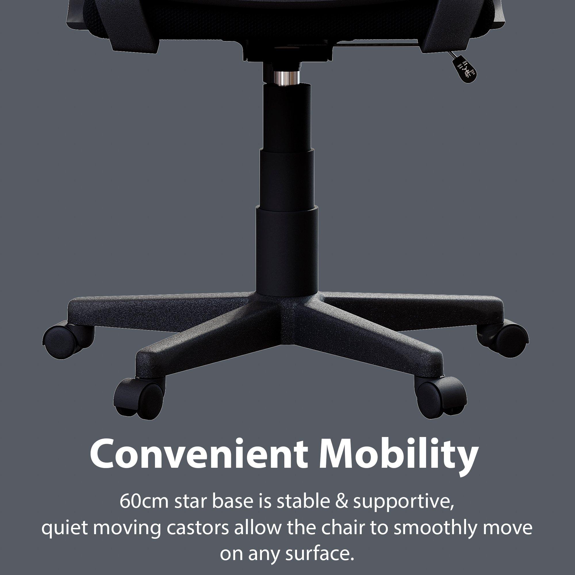 Black - Lassic - Vida Designs Airdrie Office Mesh Chair UKFR - 7