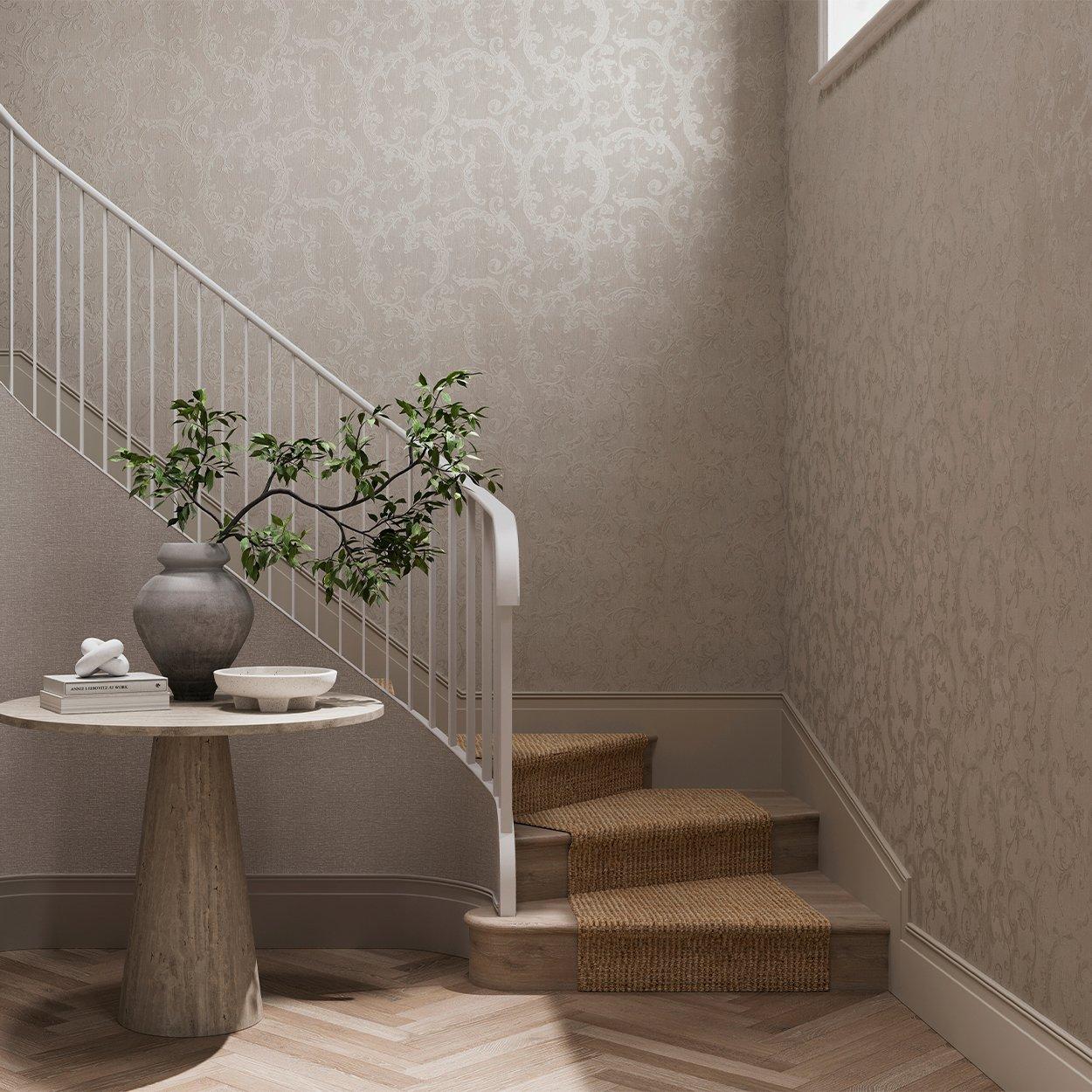 Beige - Boutique - Florentine Earth Wallpaper - 1