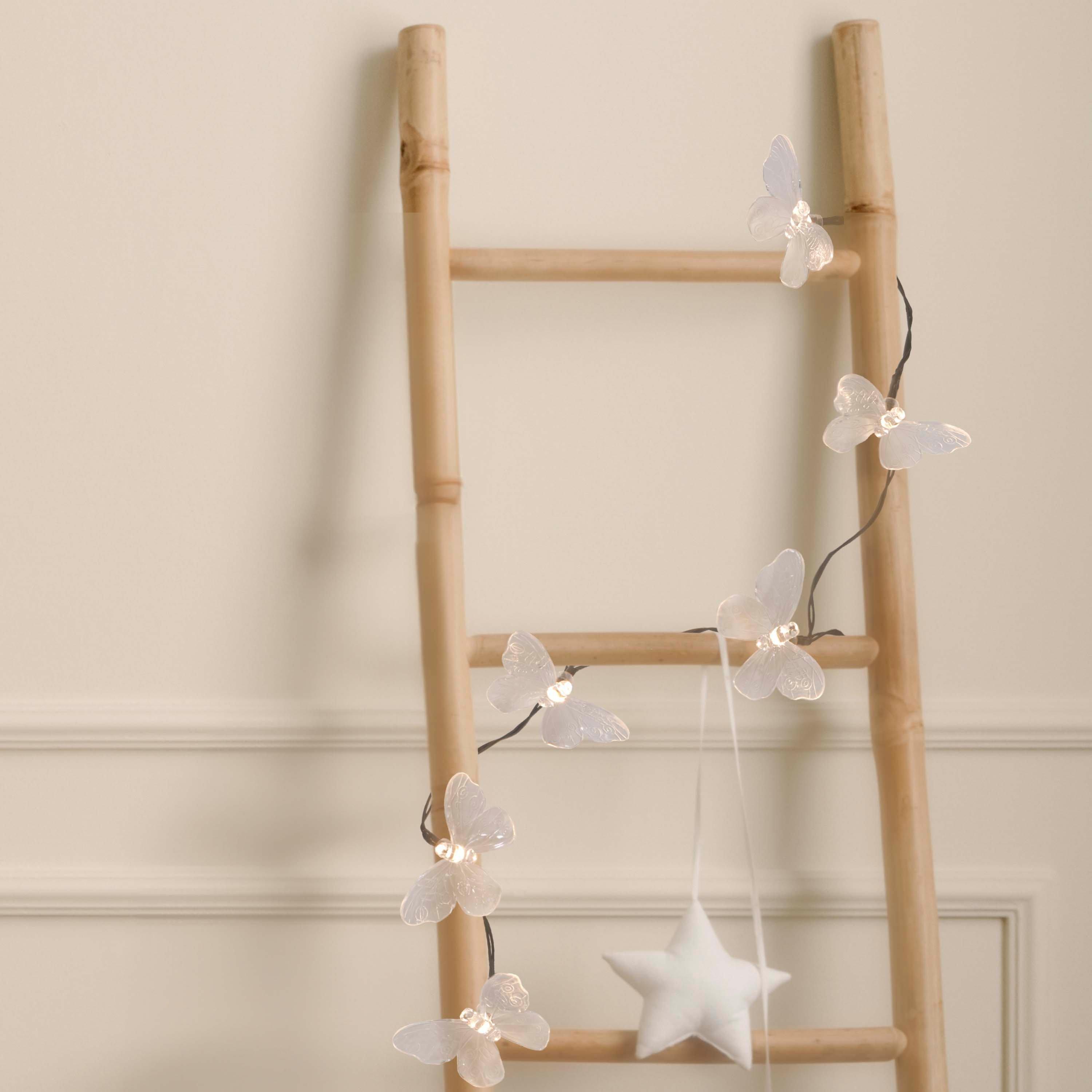 Black And Clear - Lighting Collection - BUTTERFLY BATTERY STRING LIGHTS - 1