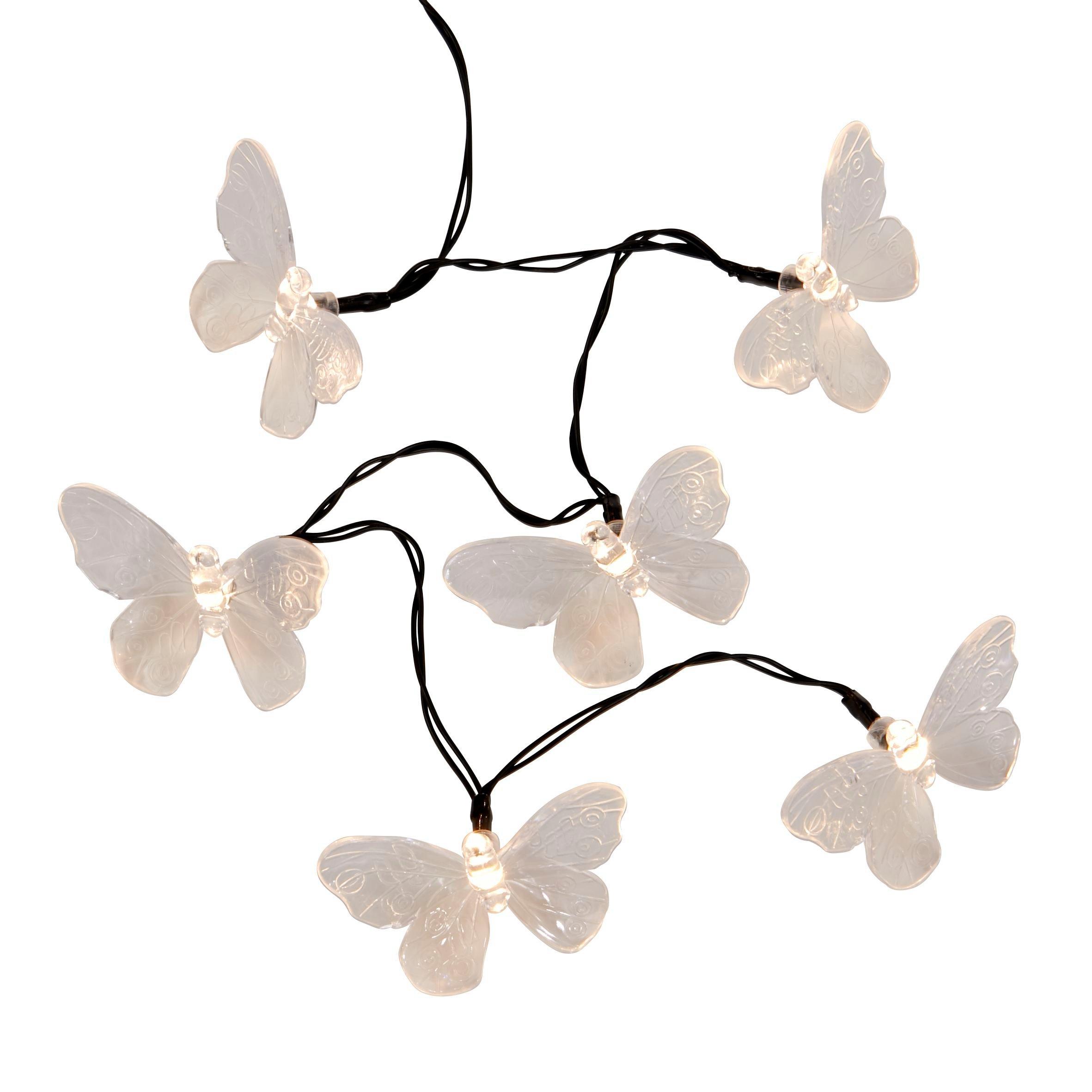 Black And Clear - Lighting Collection - BUTTERFLY BATTERY STRING LIGHTS - 2