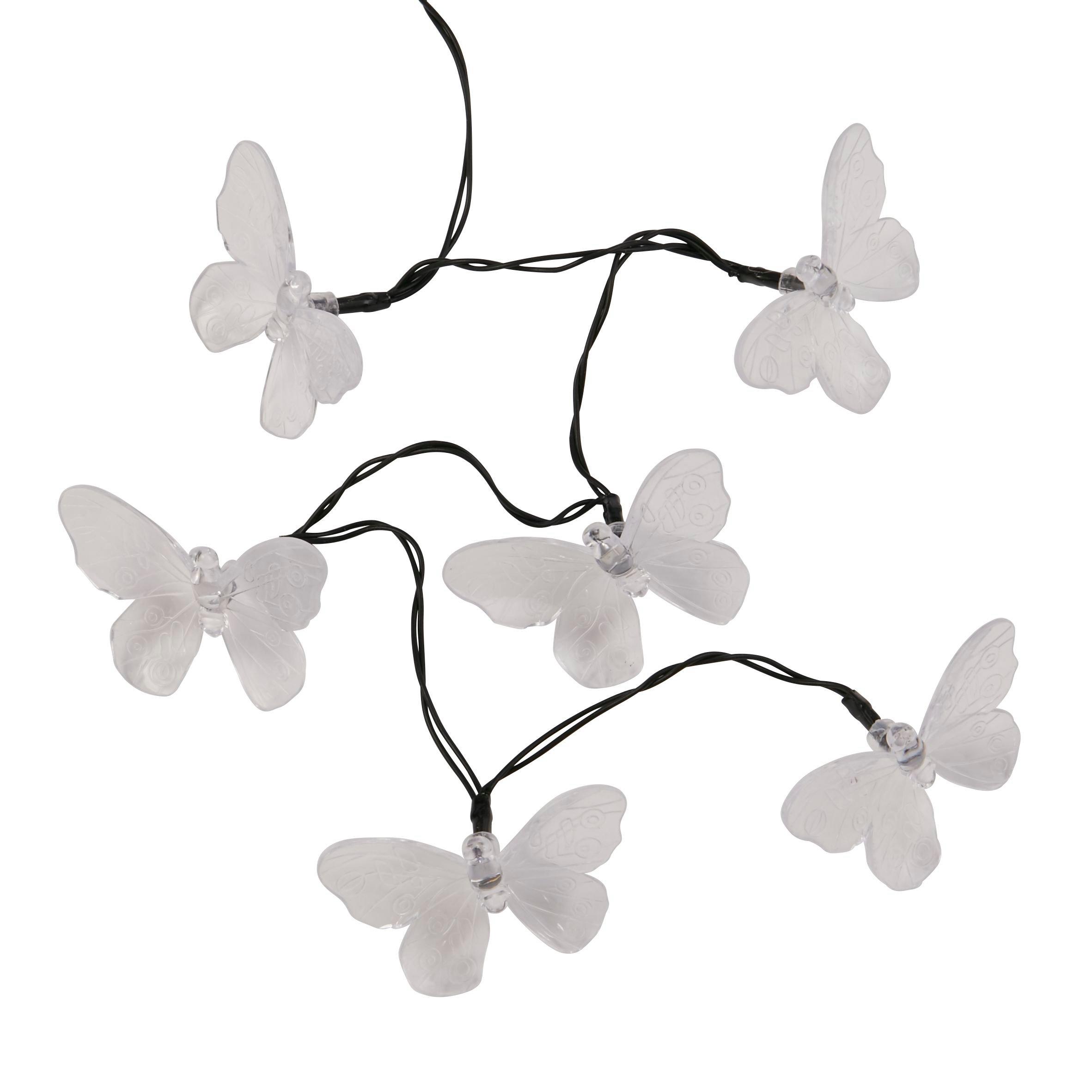 Black And Clear - Lighting Collection - BUTTERFLY BATTERY STRING LIGHTS - 3