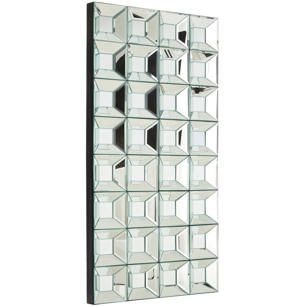 Fifty Five South  Torino  Glass Bevelled Wall Mirror - Silver