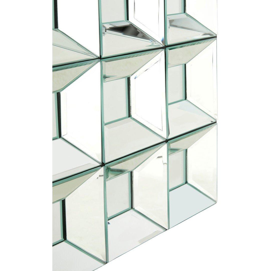 Silver - Fifty Five South - Torino Multi Glass Bevelled Wall Mirror - 2