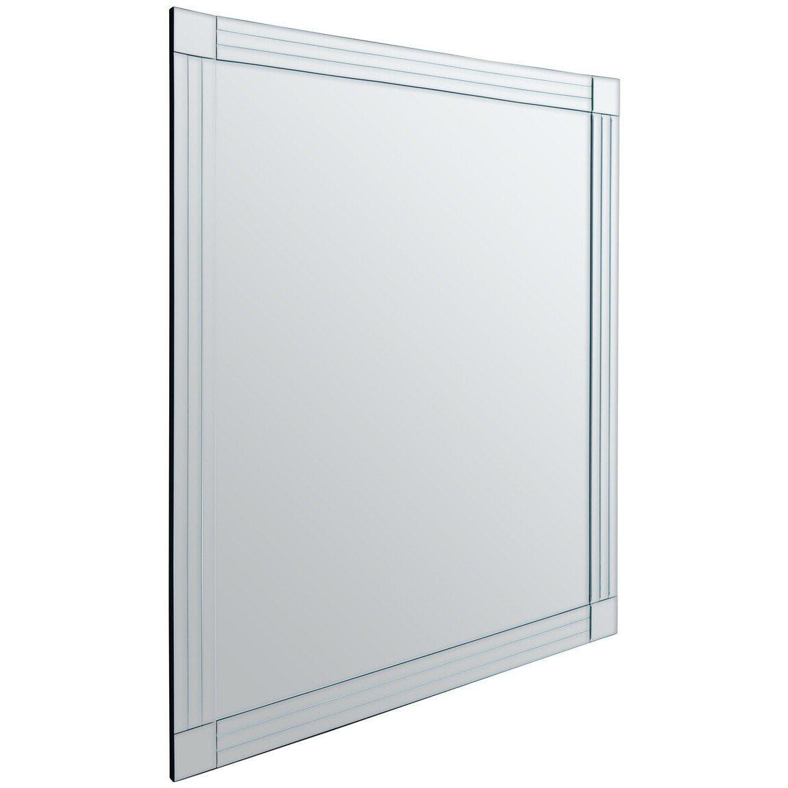 Clear - Interiors by Premier - Sana Square Wall Mirror with Linear Detail - 2