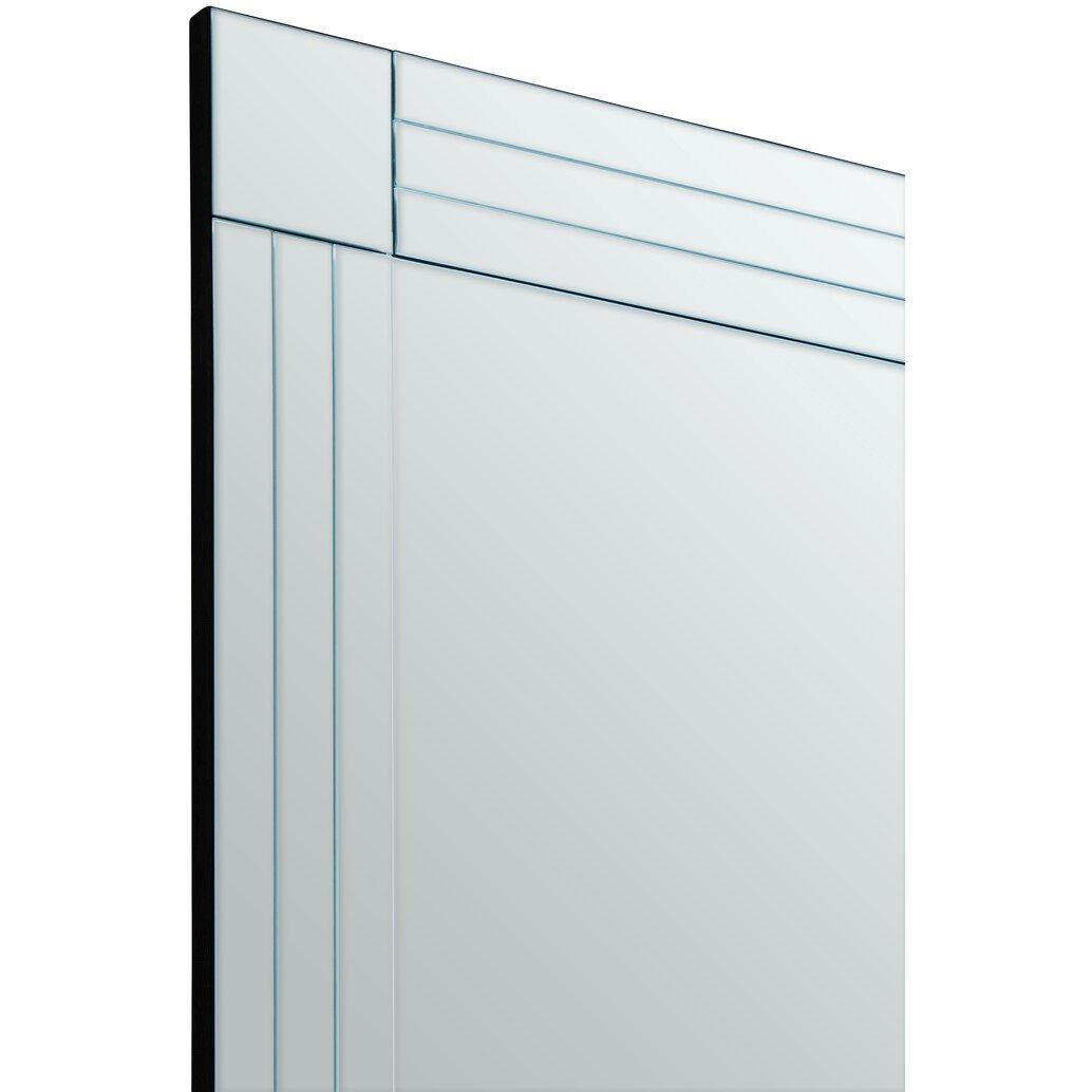 Clear - Interiors by Premier - Sana Square Wall Mirror with Linear Detail - 4