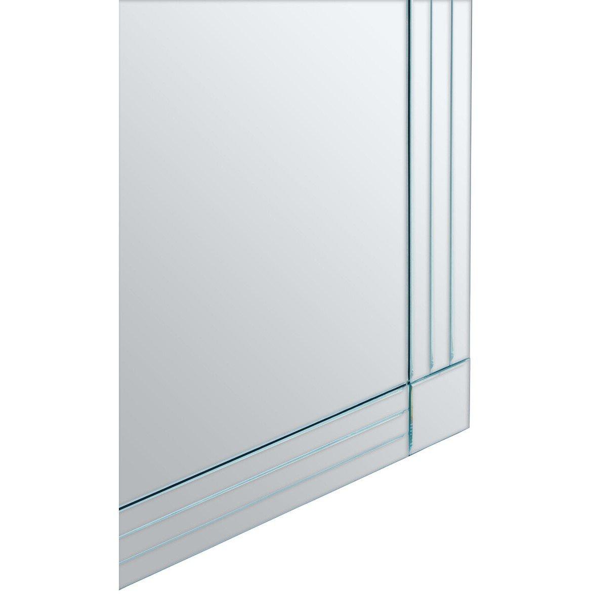 Clear - Interiors by Premier - Sana Square Wall Mirror with Linear Detail - 5