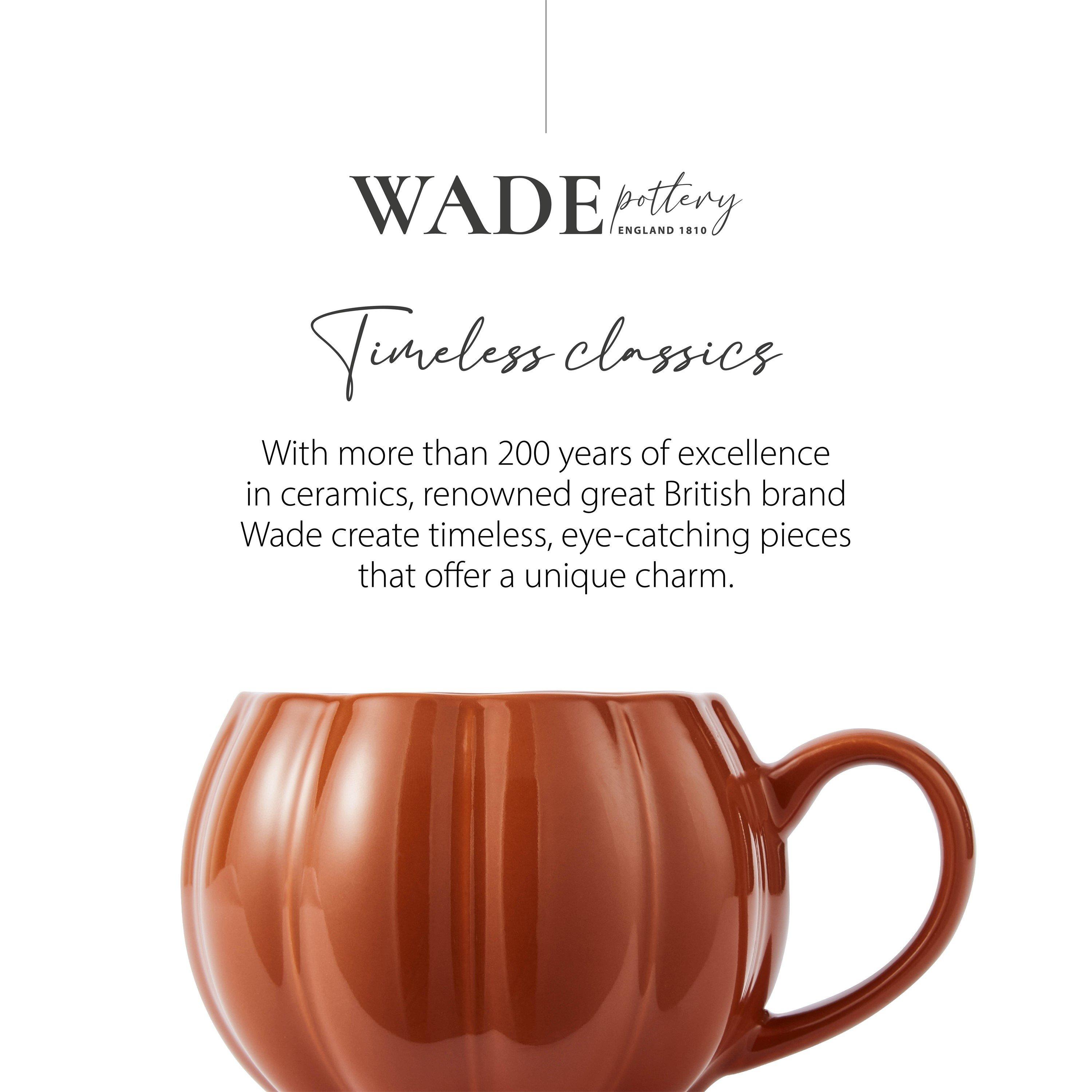 Orange - WADE - Wade Set of 2 Pumpkin Shaped Mugs with Smooth Glaze Interior 337ml Orange WA976005ORA - 9