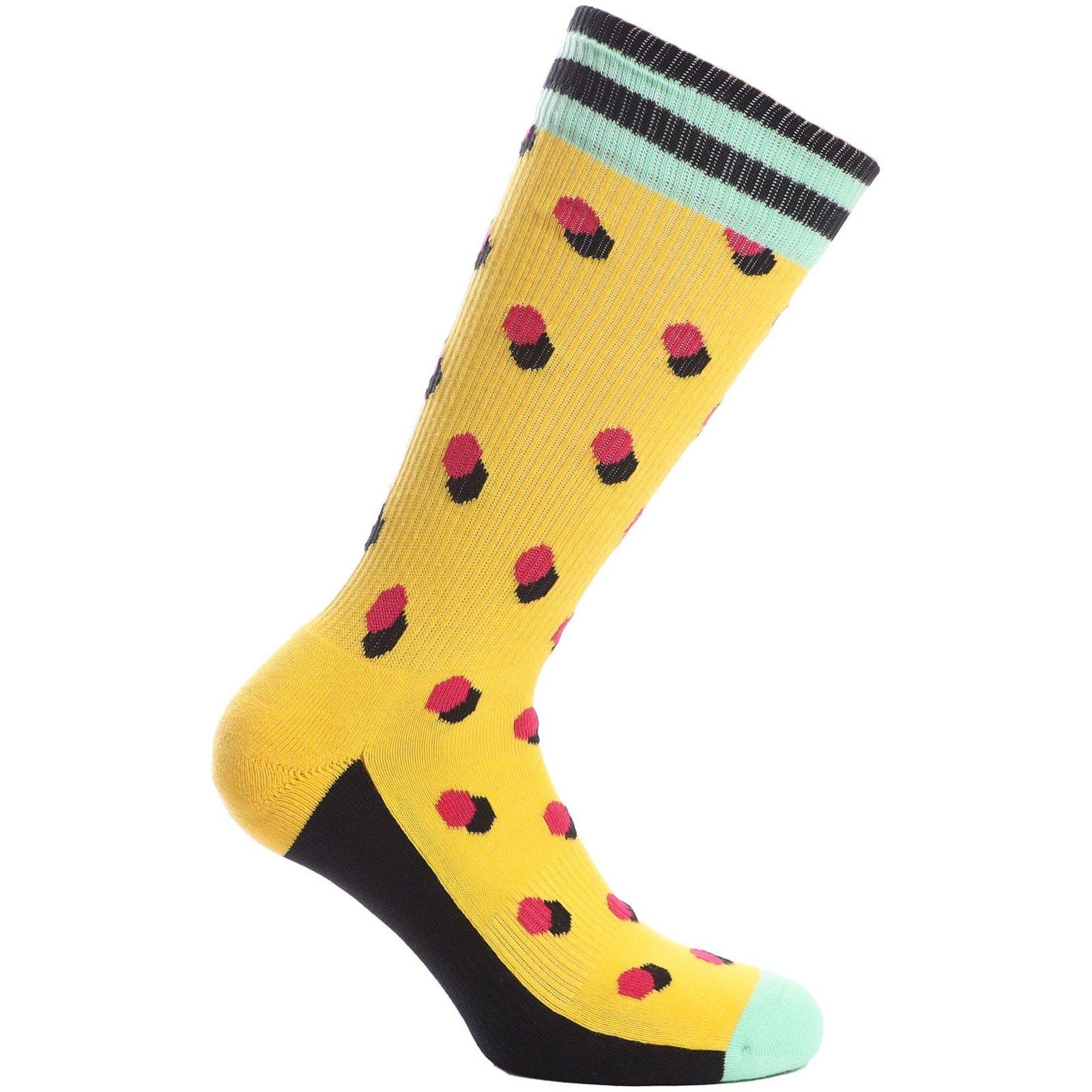 Yellow - Happy Socks - Athletic Shadow Dot Socks - 2