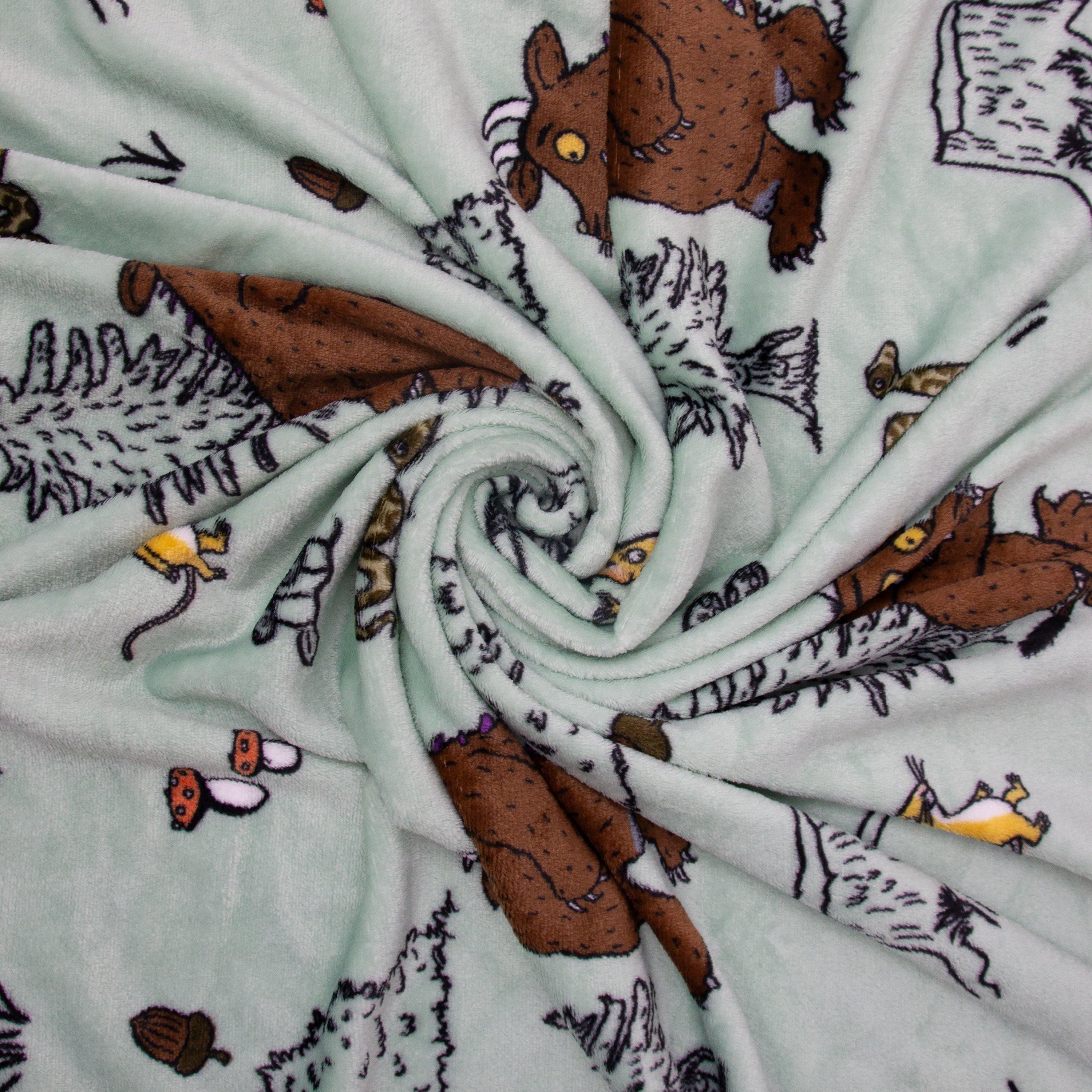 Green - Gruffalo - The Gruffalo Woodland Fleece Blanket - 3