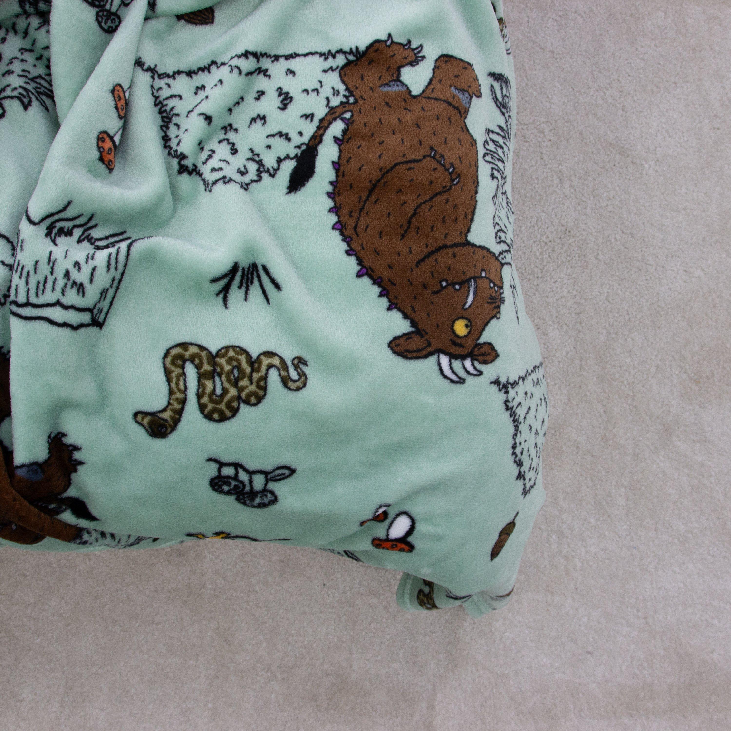 Green - Gruffalo - The Gruffalo Woodland Fleece Blanket - 4