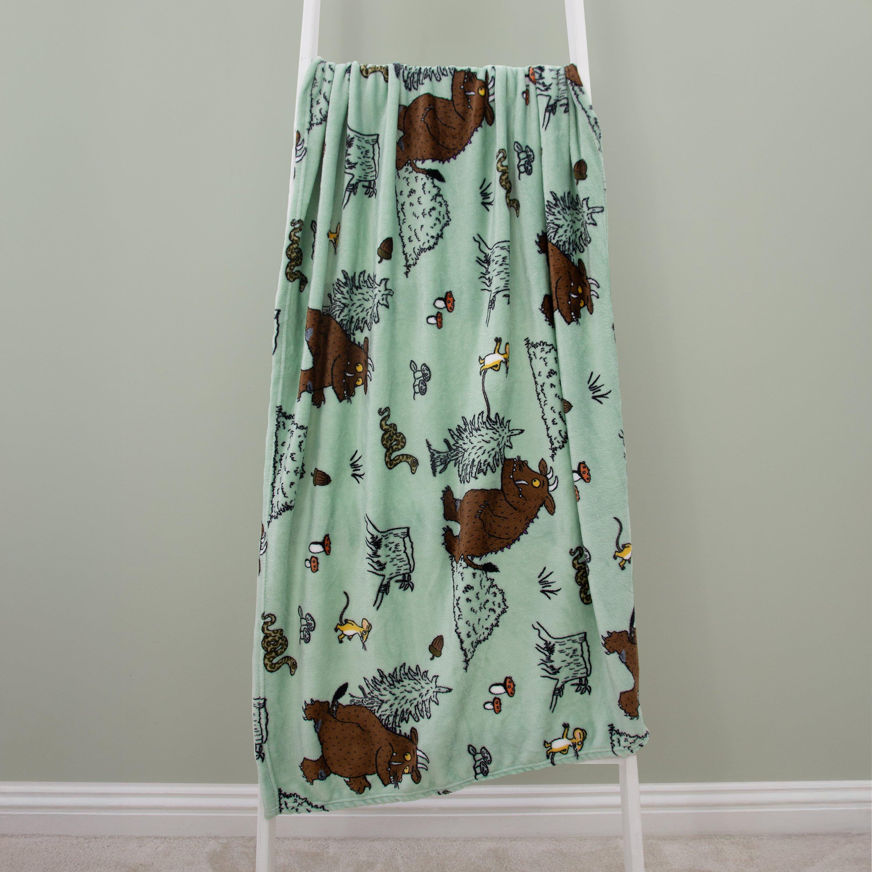 Green - Gruffalo - The Gruffalo Woodland Fleece Blanket - 6